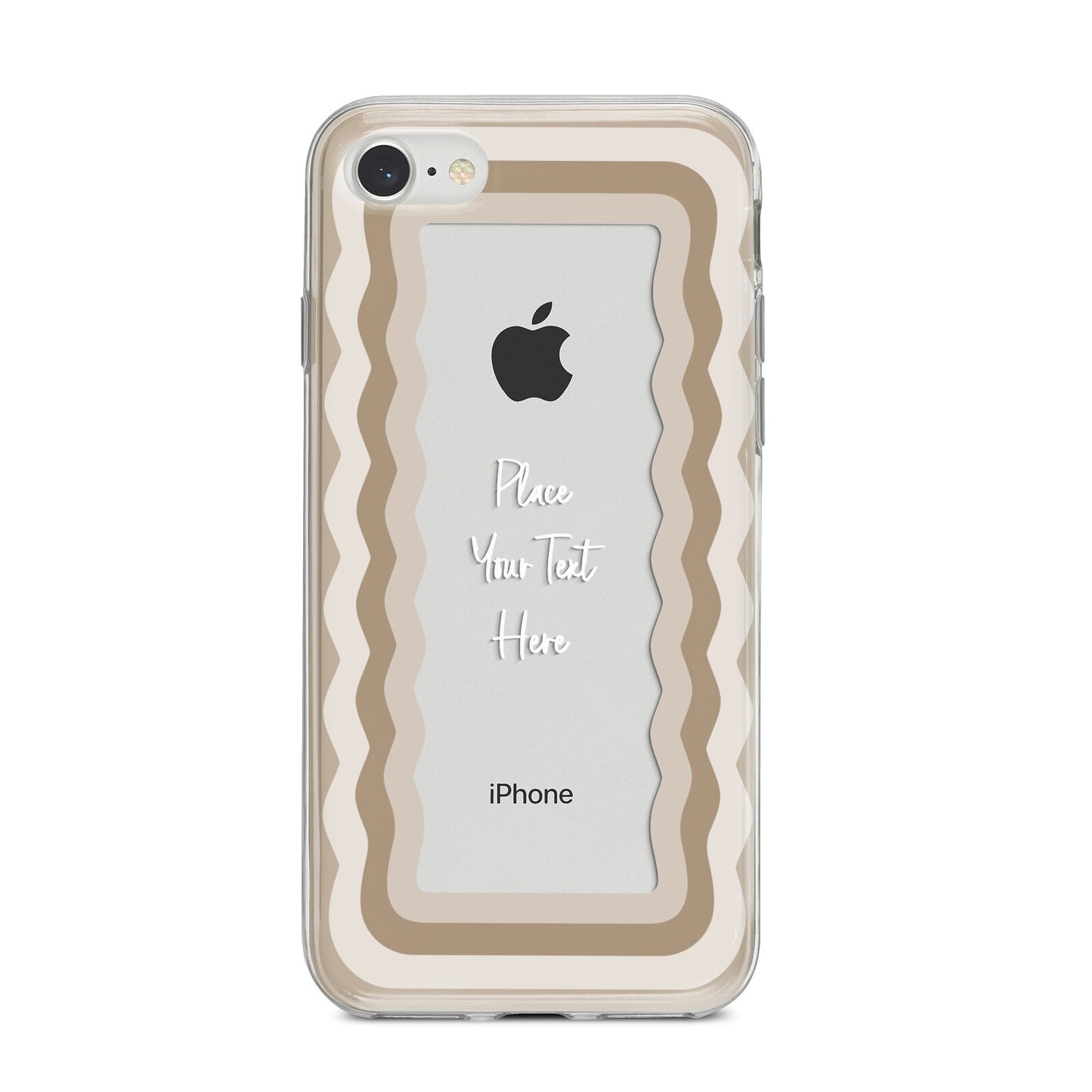 Personalised Mirrored iPhone 8 Bumper Case on Silver iPhone