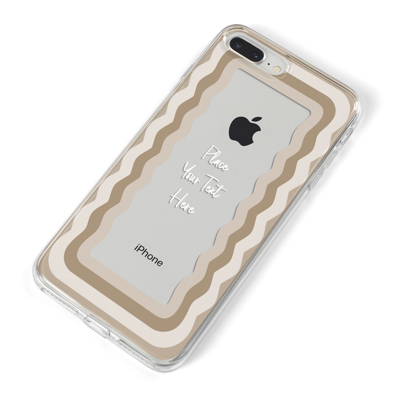 Personalised Mirrored iPhone 8 Plus Bumper Case on Silver iPhone Alternative Image