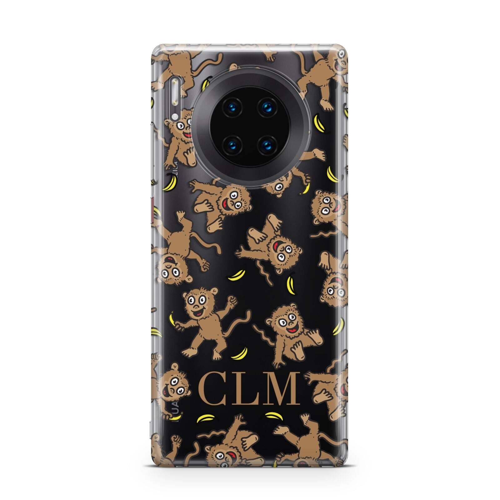 Personalised Monkey Initials Huawei Mate 30 Pro Phone Case