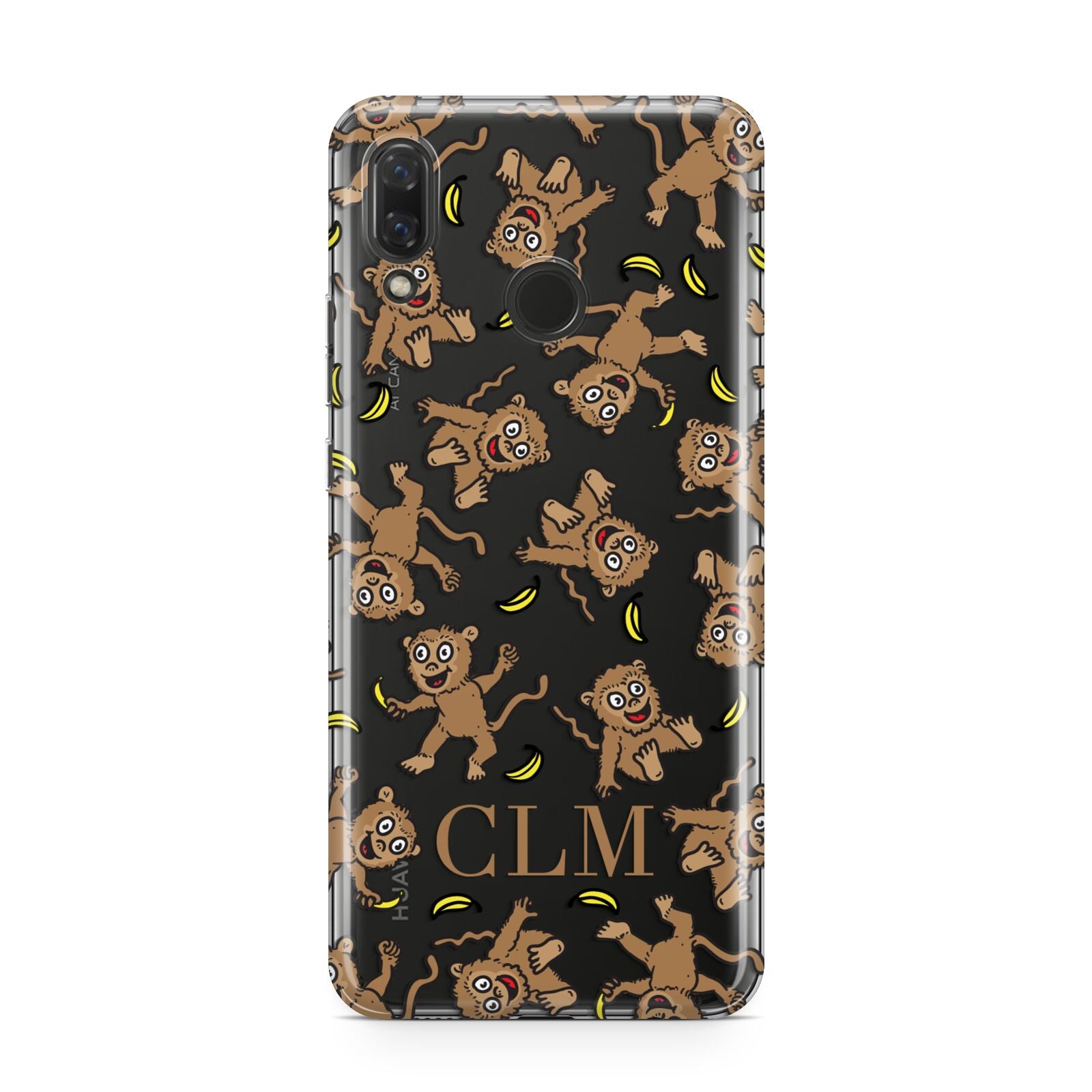 Personalised Monkey Initials Huawei Nova 3 Phone Case