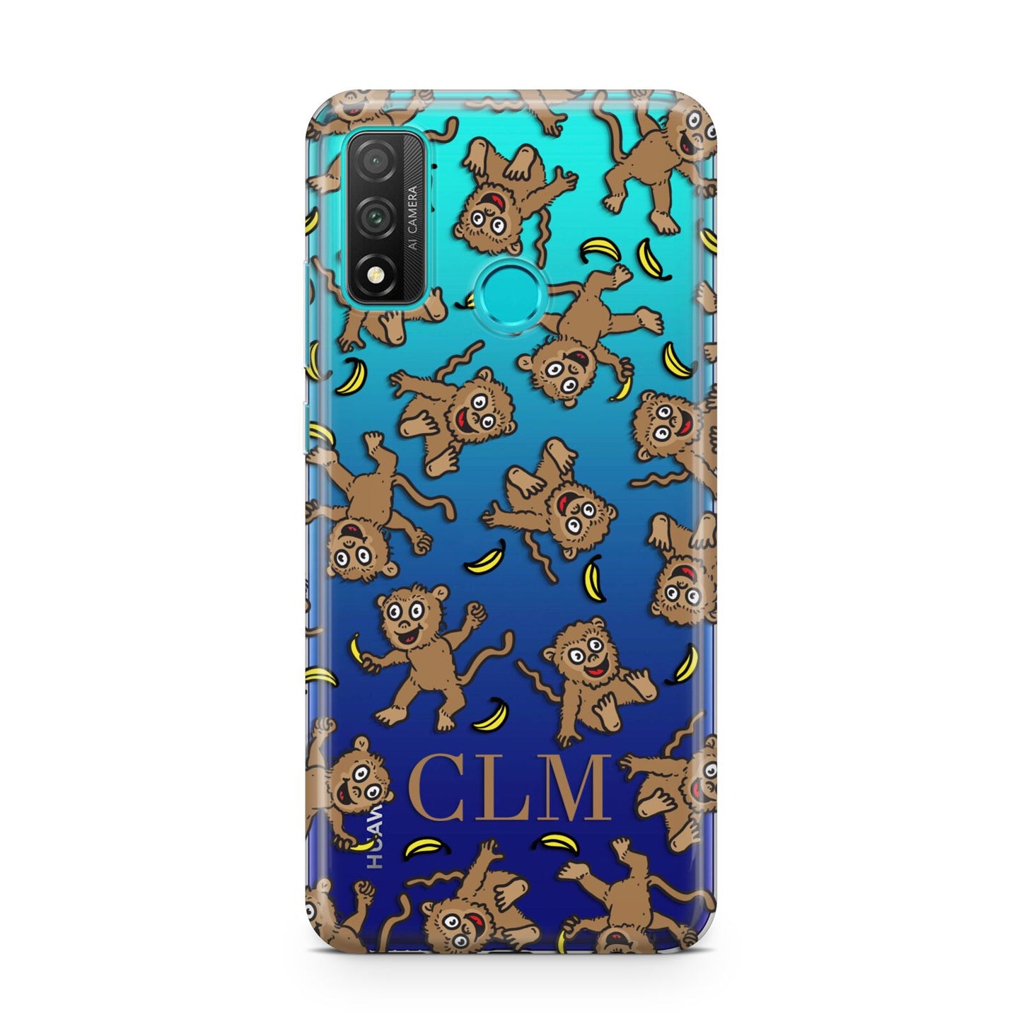 Personalised Monkey Initials Huawei P Smart 2020