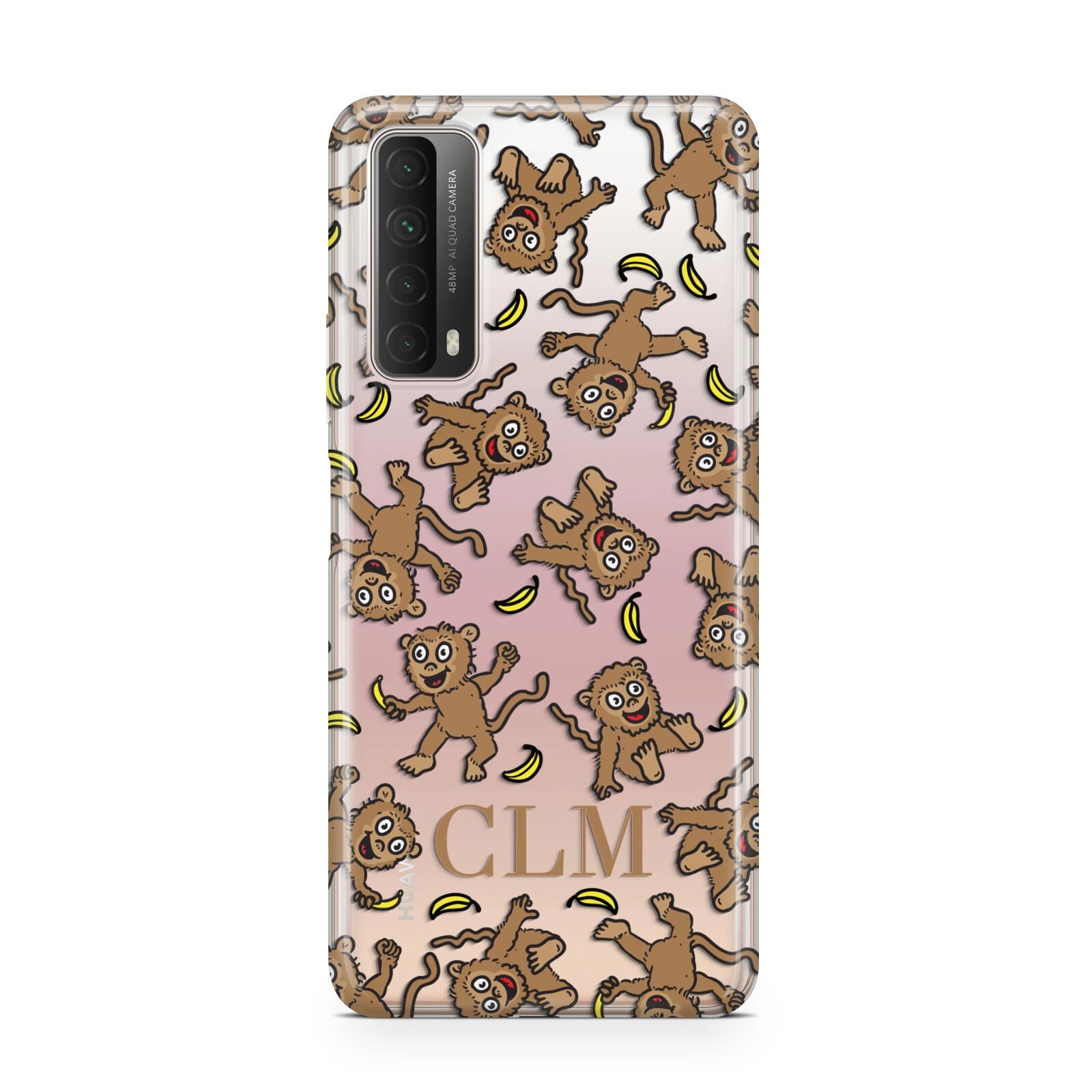 Personalised Monkey Initials Huawei P Smart 2021