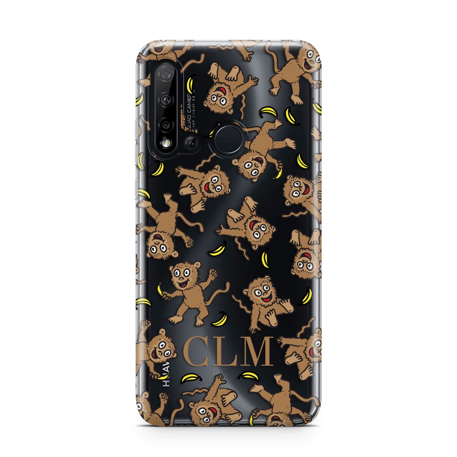 Personalised Monkey Initials Huawei P20 Lite 5G Phone Case