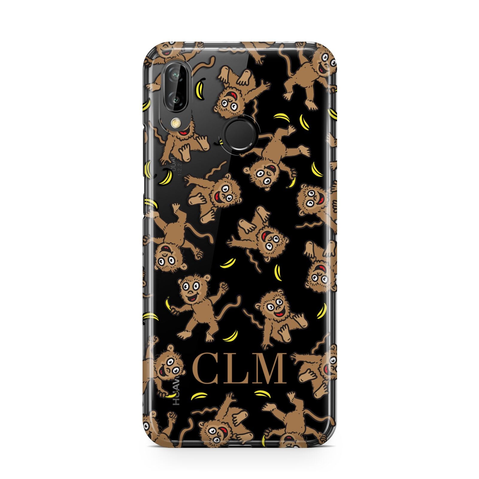 Personalised Monkey Initials Huawei P20 Lite Phone Case