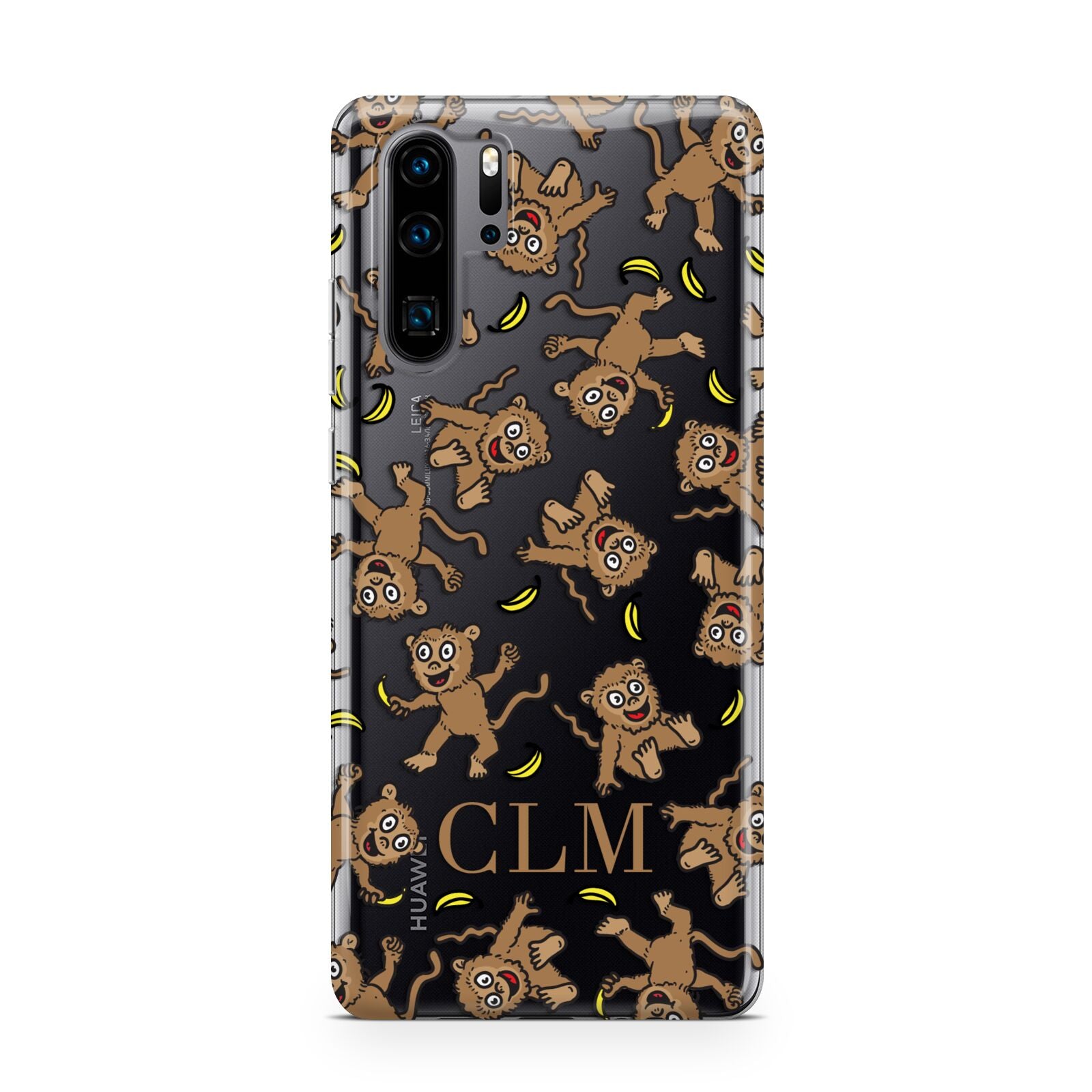 Personalised Monkey Initials Huawei P30 Pro Phone Case