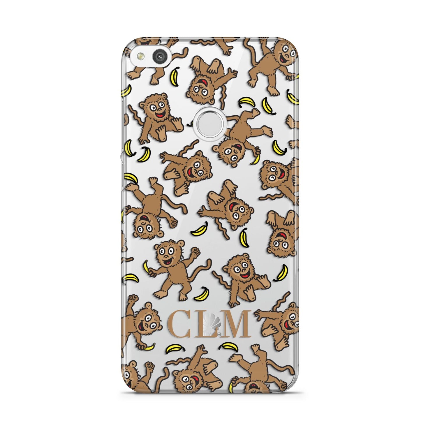 Personalised Monkey Initials Huawei P8 Lite Case