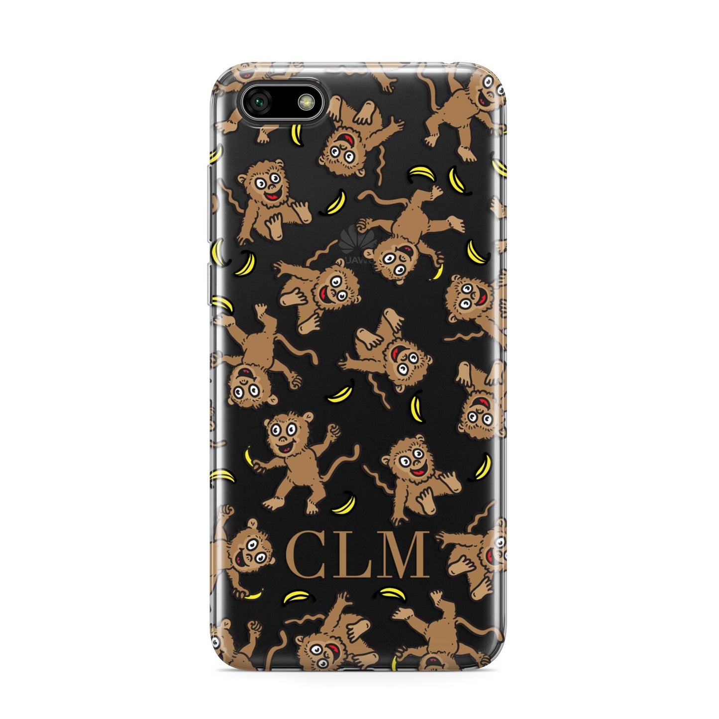 Personalised Monkey Initials Huawei Y5 Prime 2018 Phone Case