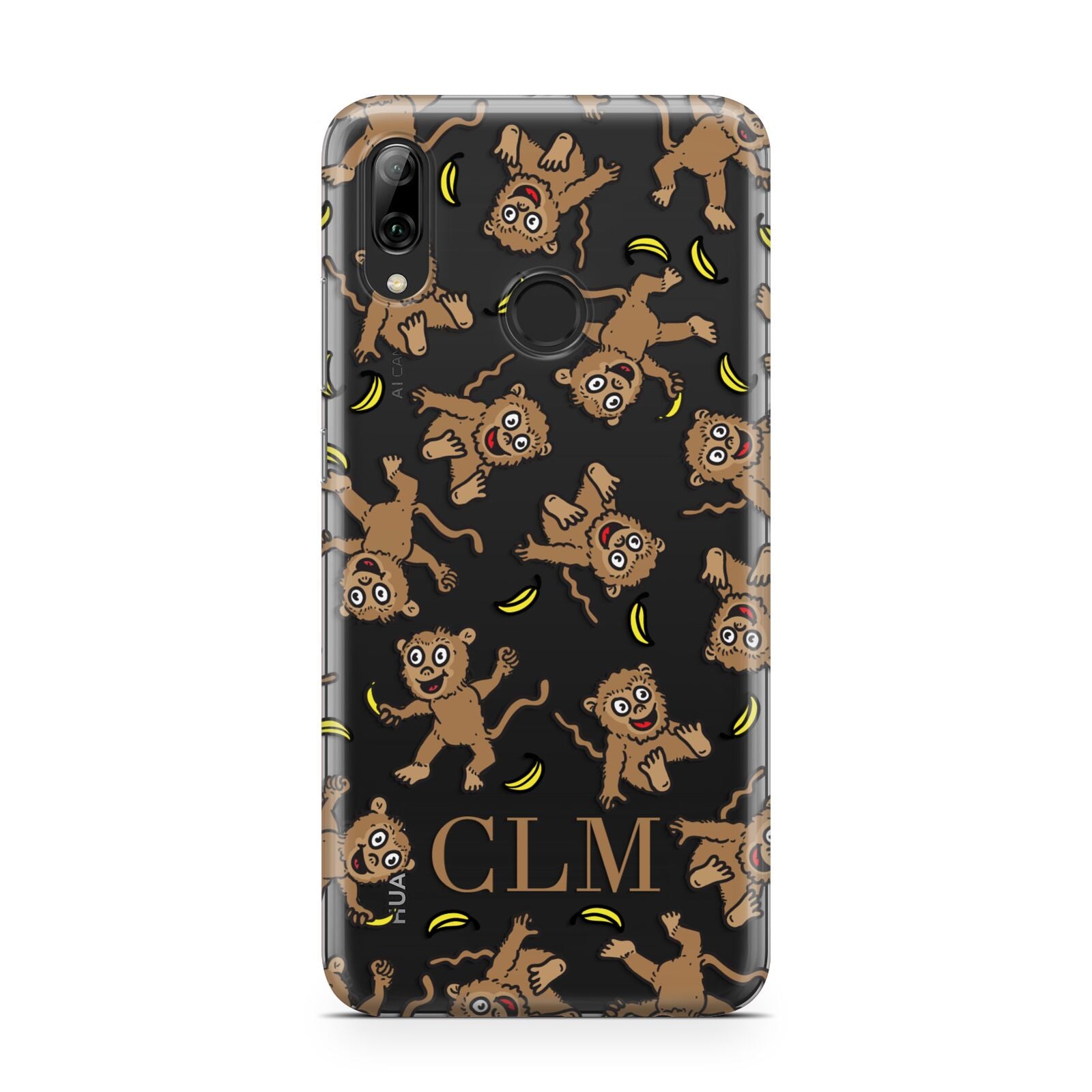 Personalised Monkey Initials Huawei Y7 2019