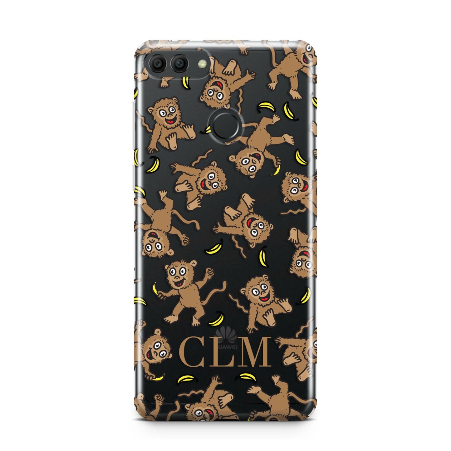 Personalised Monkey Initials Huawei Y9 2018