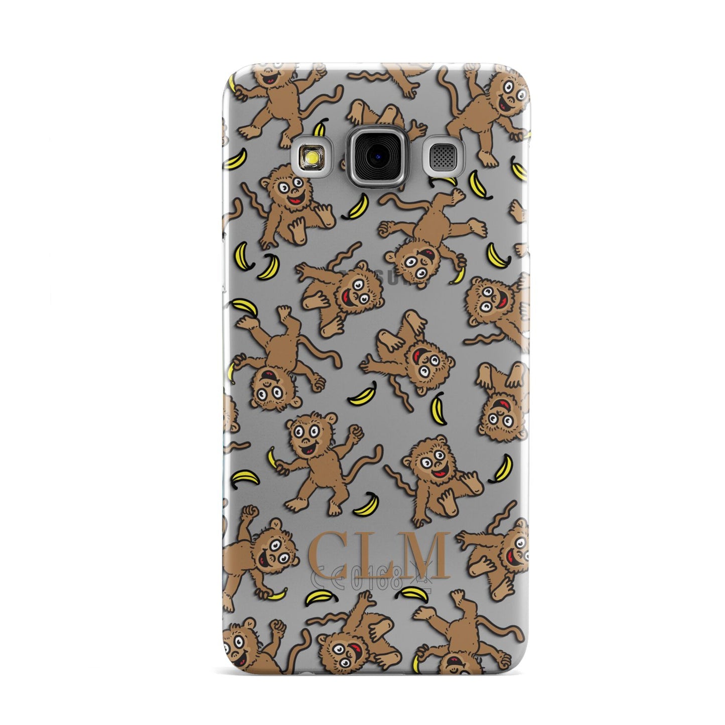 Personalised Monkey Initials Samsung Galaxy A3 Case