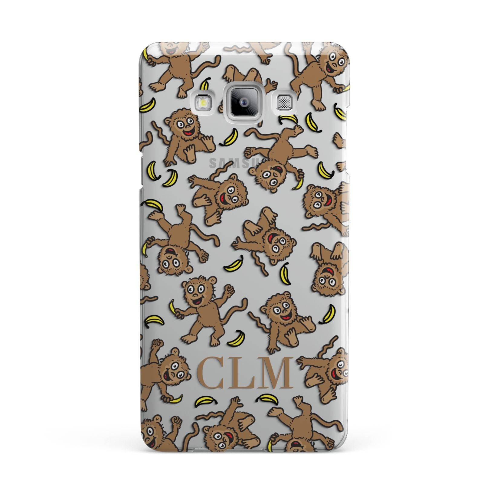 Personalised Monkey Initials Samsung Galaxy A7 2015 Case