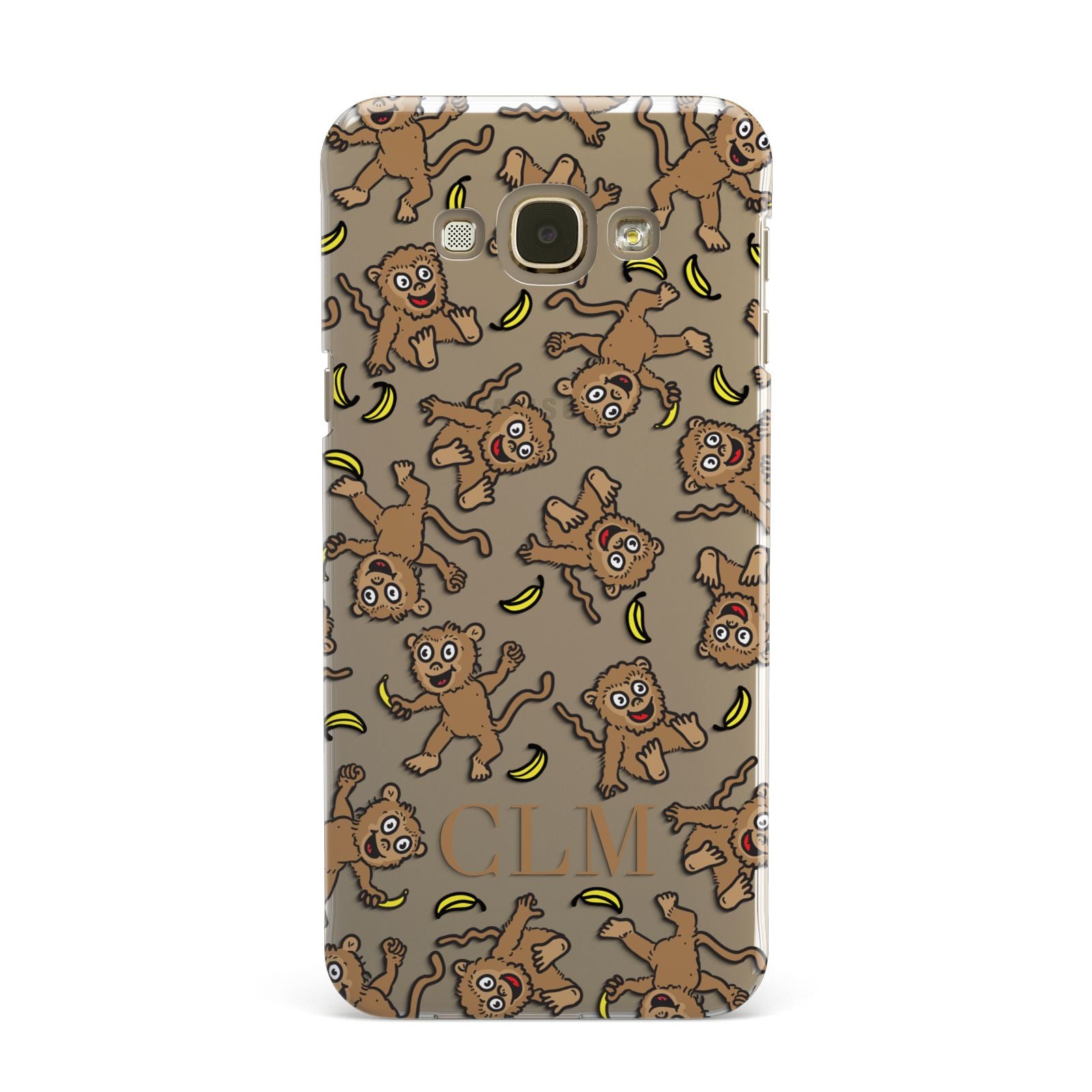 Personalised Monkey Initials Samsung Galaxy A8 Case