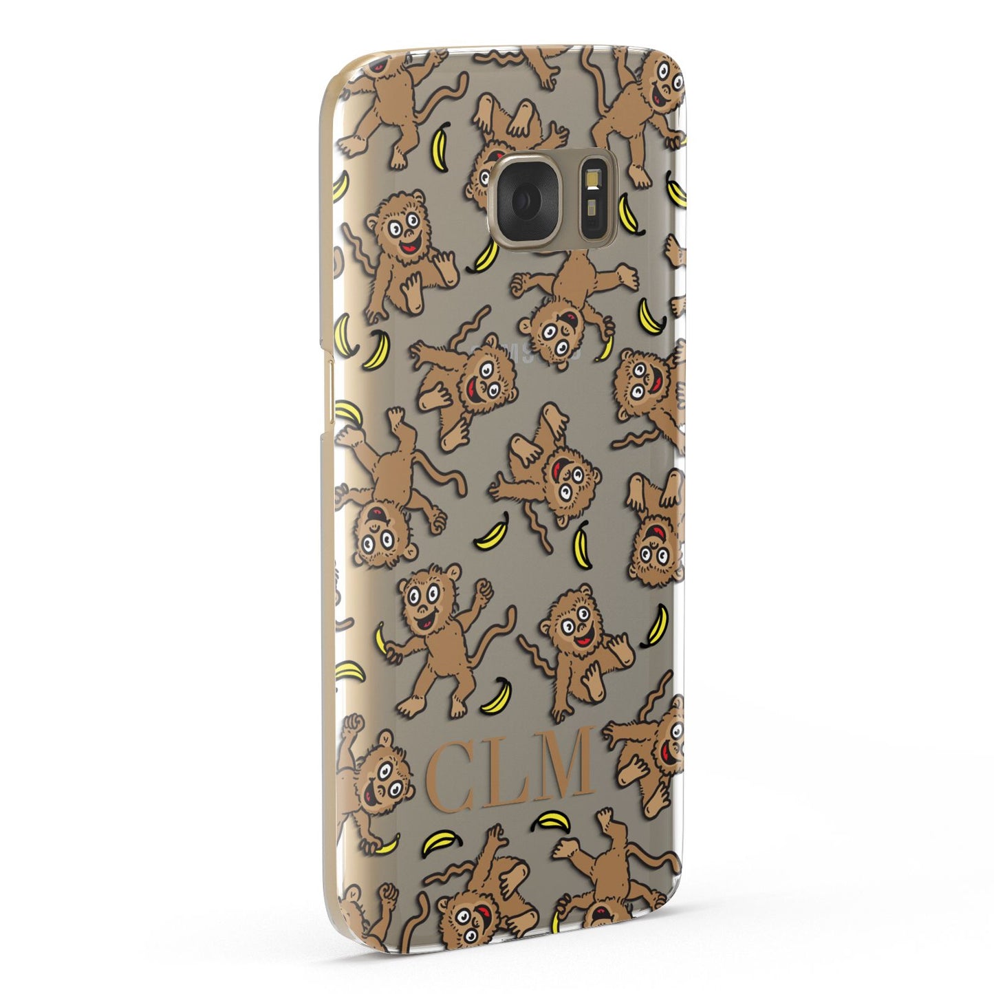 Personalised Monkey Initials Samsung Galaxy Case Fourty Five Degrees