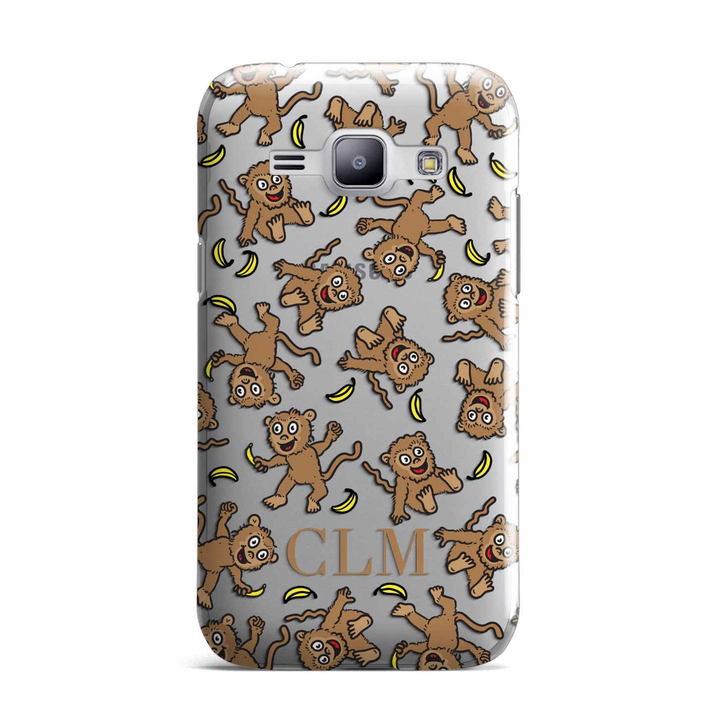 Personalised Monkey Initials Samsung Galaxy J1 2015 Case