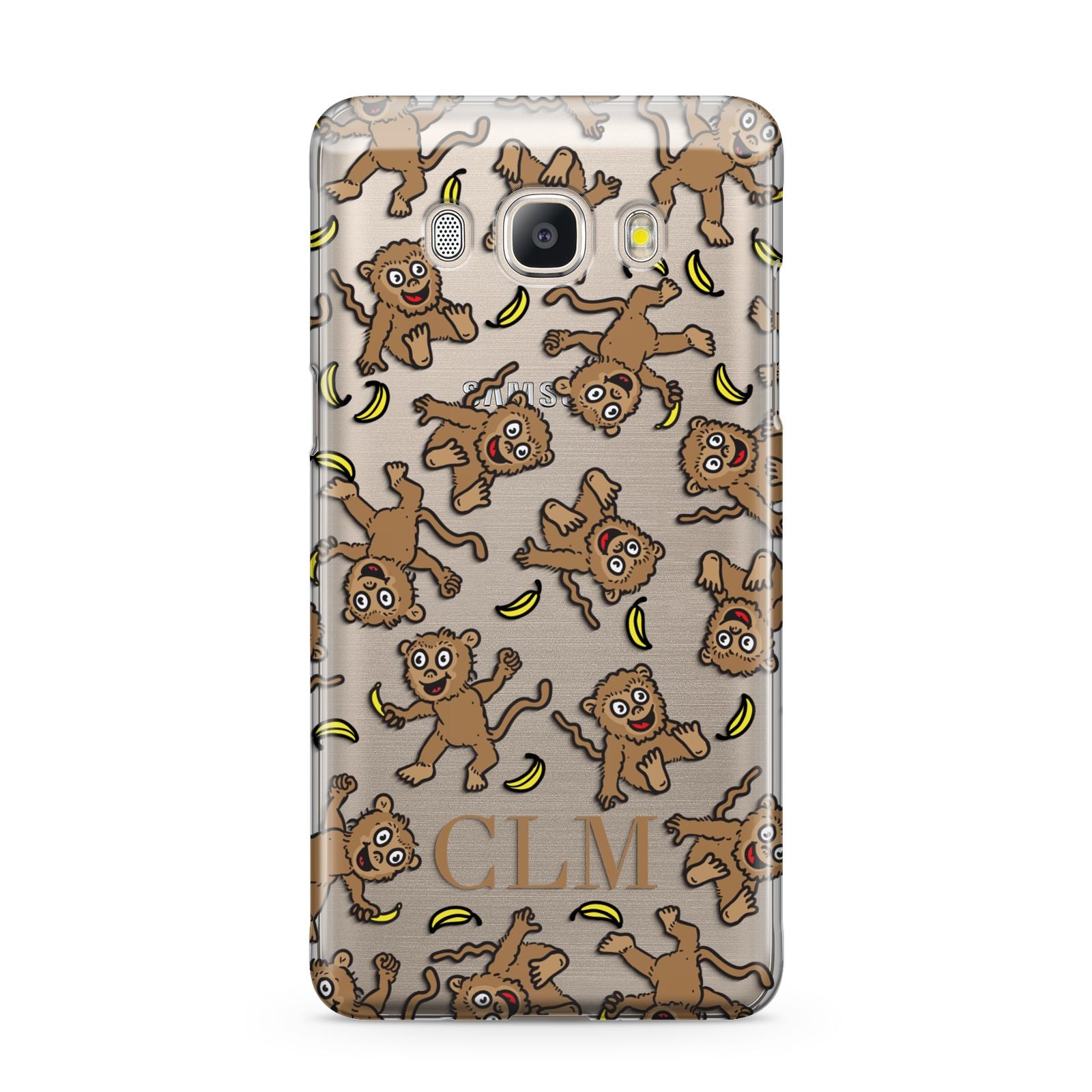 Personalised Monkey Initials Samsung Galaxy J5 2016 Case