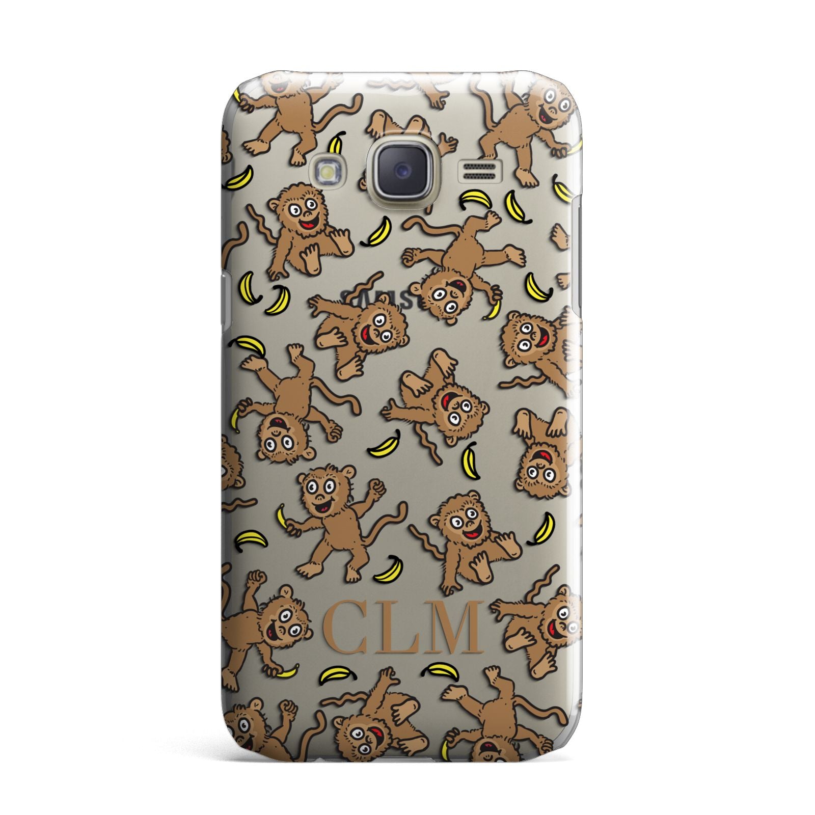 Personalised Monkey Initials Samsung Galaxy J7 Case