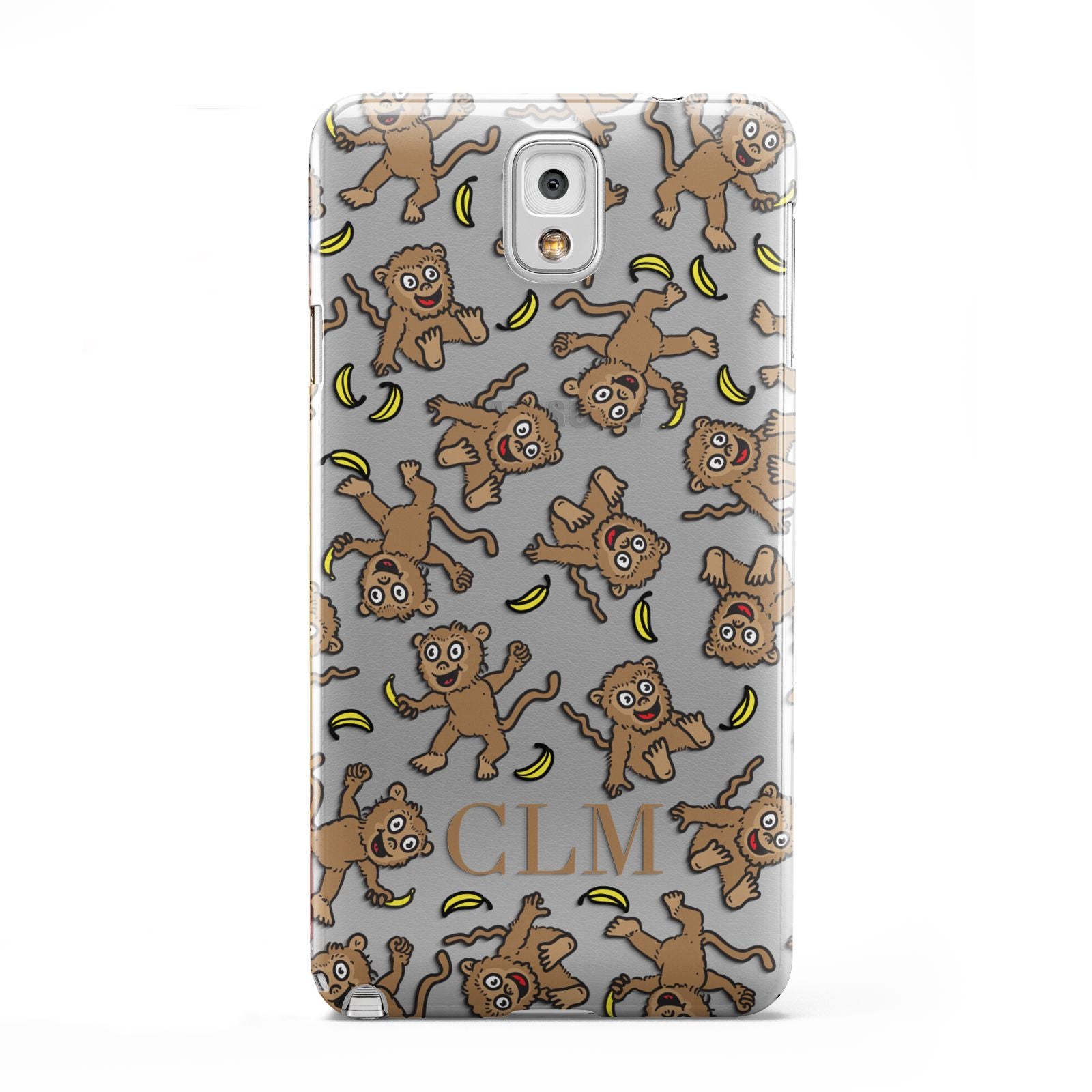 Personalised Monkey Initials Samsung Galaxy Note 3 Case