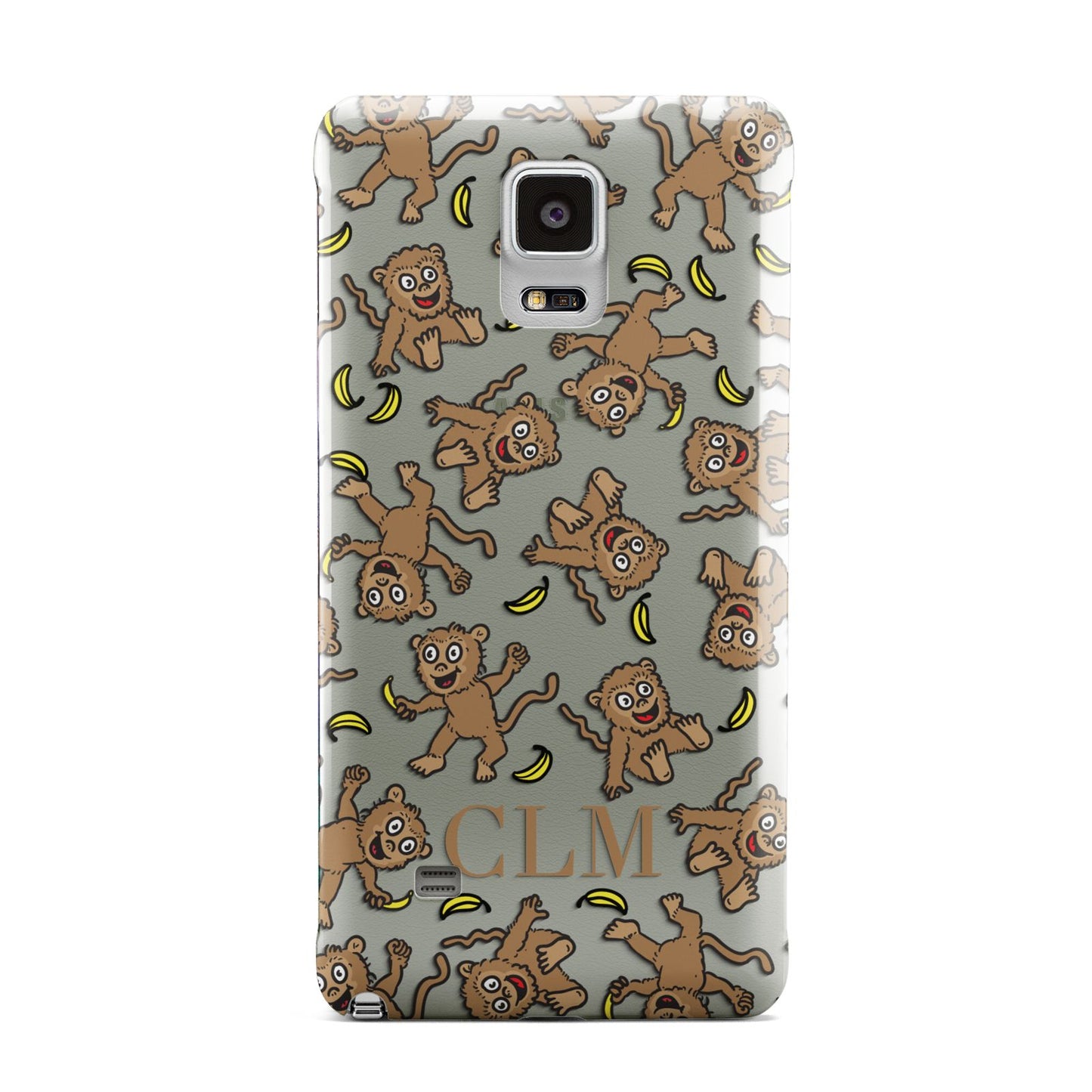 Personalised Monkey Initials Samsung Galaxy Note 4 Case