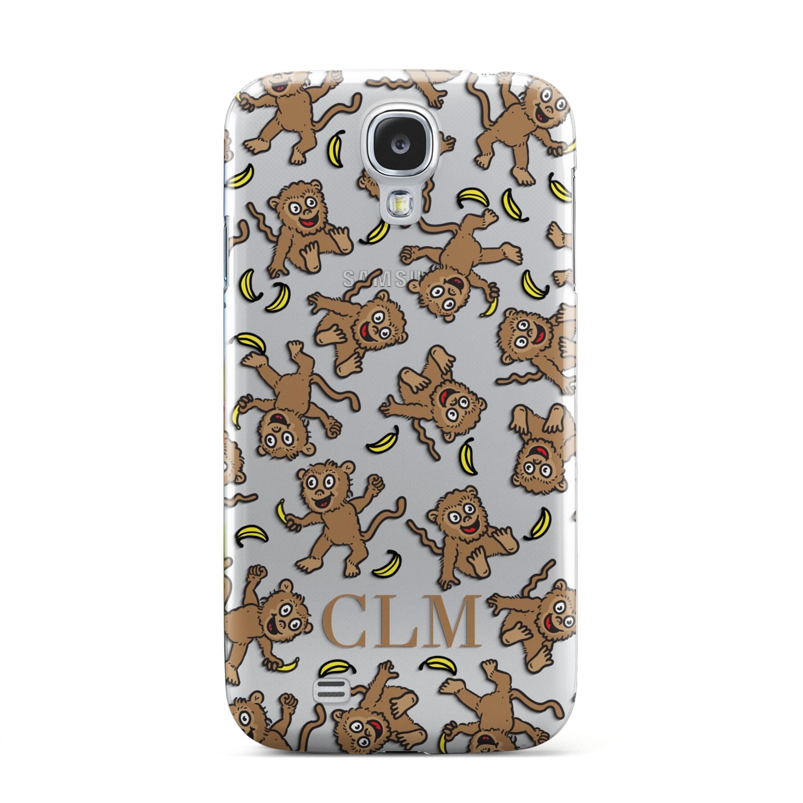 Personalised Monkey Initials Samsung Galaxy S4 Case