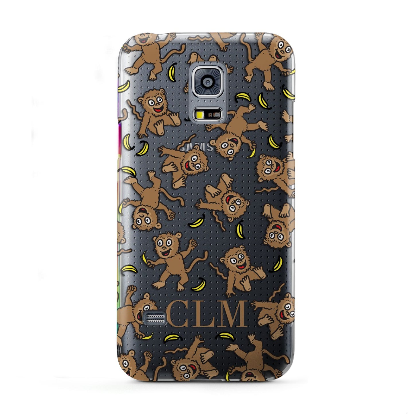 Personalised Monkey Initials Samsung Galaxy S5 Mini Case