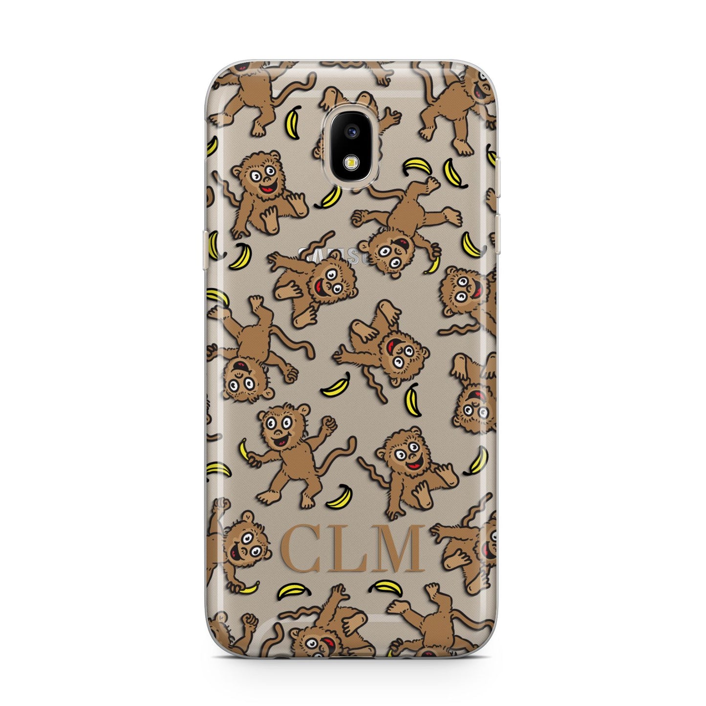 Personalised Monkey Initials Samsung J5 2017 Case