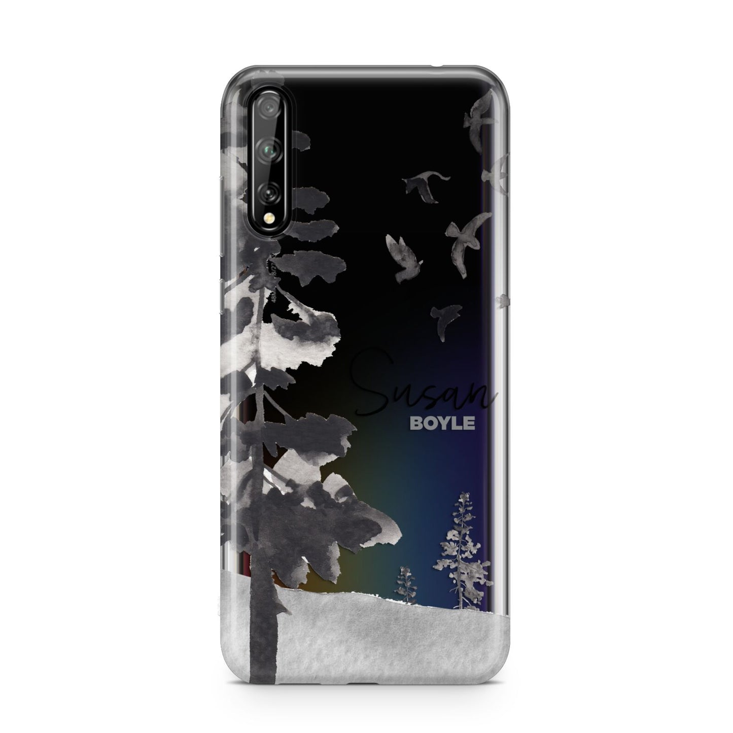 Personalised Monochrome Forest Huawei Enjoy 10s Phone Case