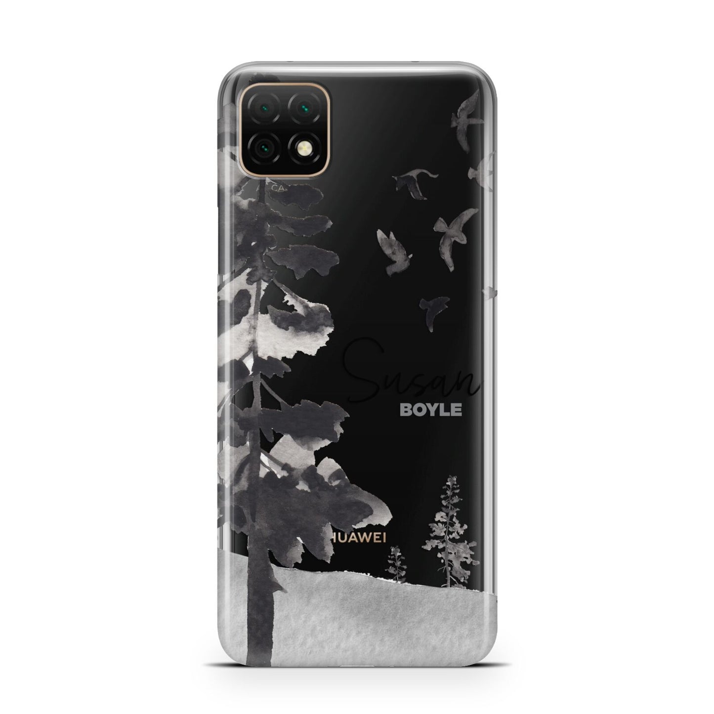 Personalised Monochrome Forest Huawei Enjoy 20 Phone Case