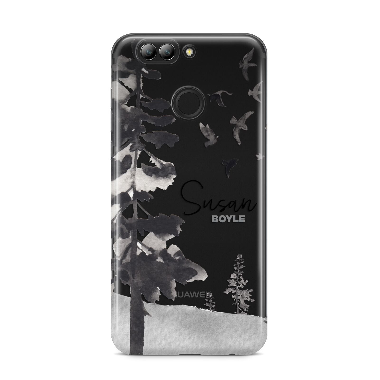 Personalised Monochrome Forest Huawei Nova 2s Phone Case