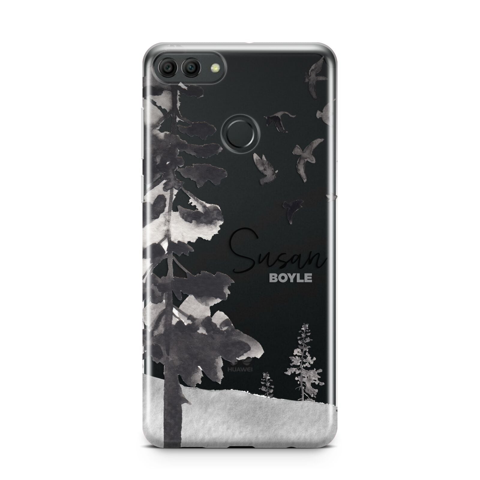 Personalised Monochrome Forest Huawei Y9 2018