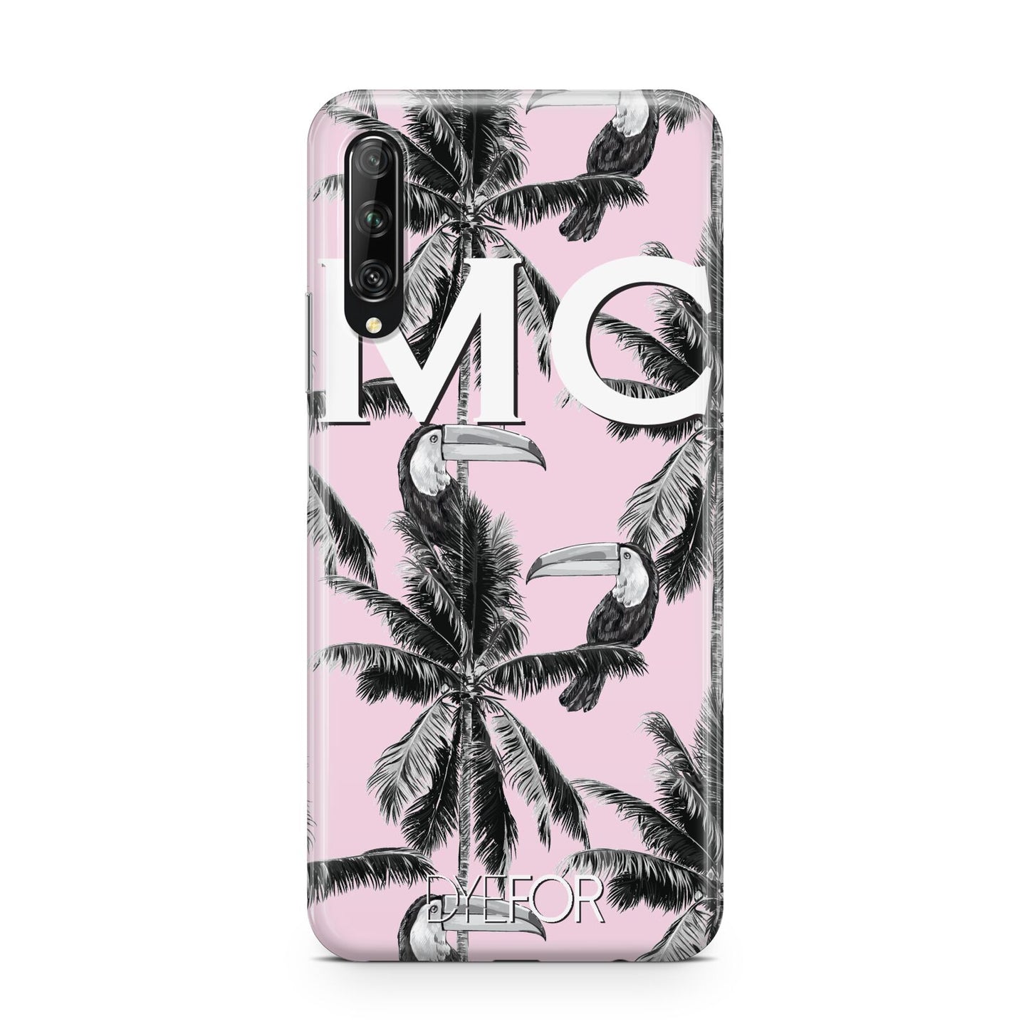 Personalised Monochrome Pink Toucan Huawei P Smart Pro 2019