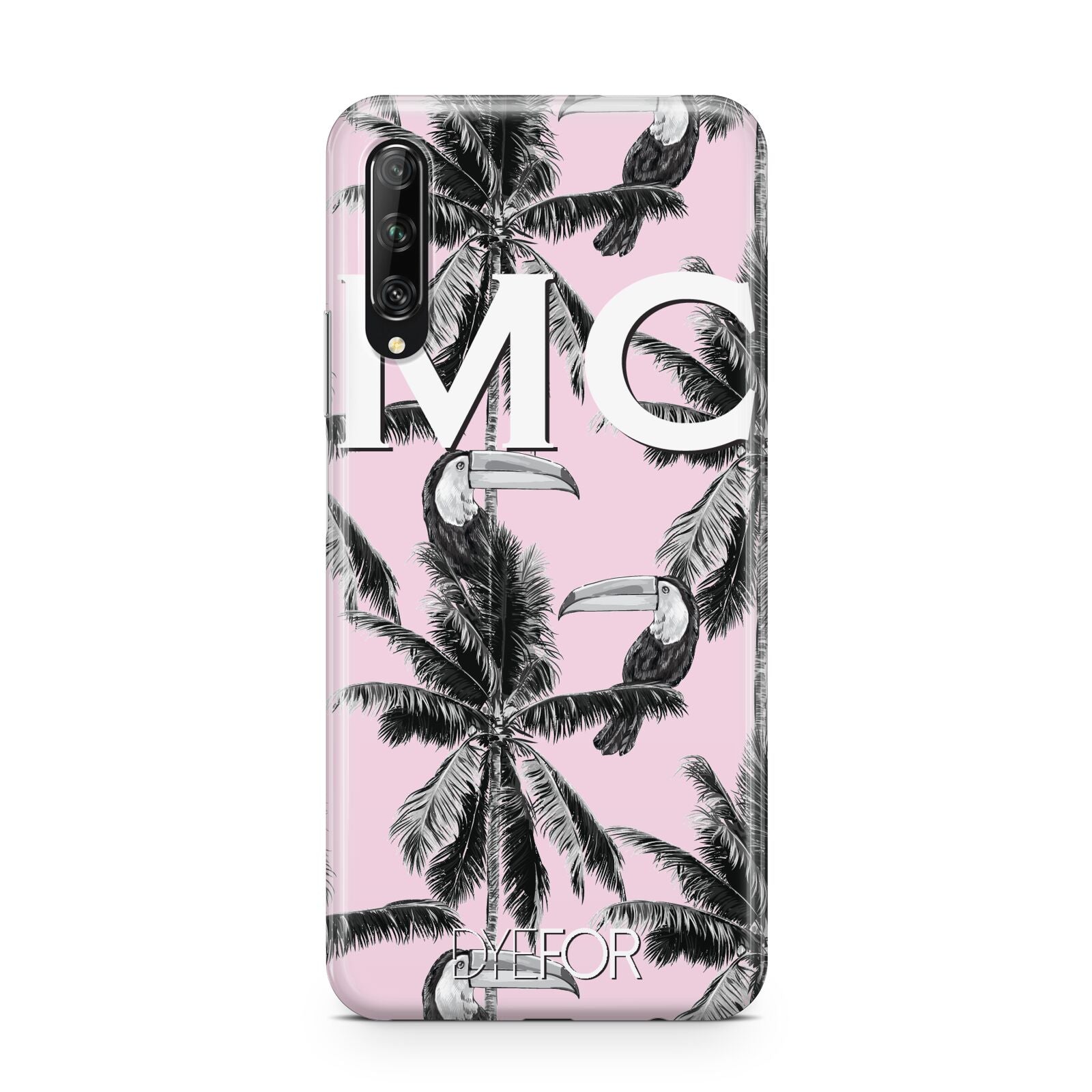 Personalised Monochrome Pink Toucan Huawei P Smart Pro 2019