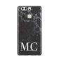 Personalised Monogram Black Marble Huawei P9 Case