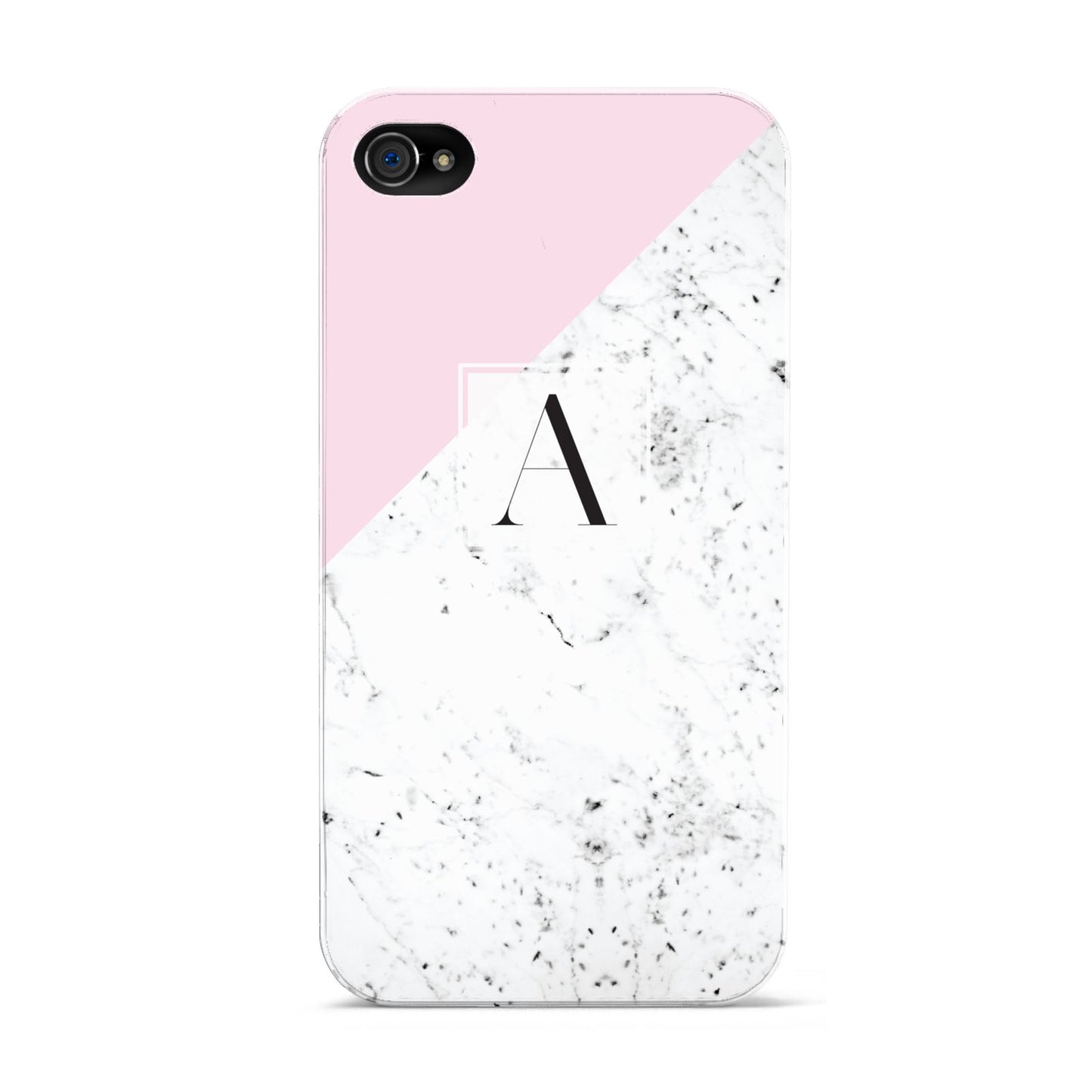 Personalised Monogram Initial Letter Marble Apple iPhone 4s Case