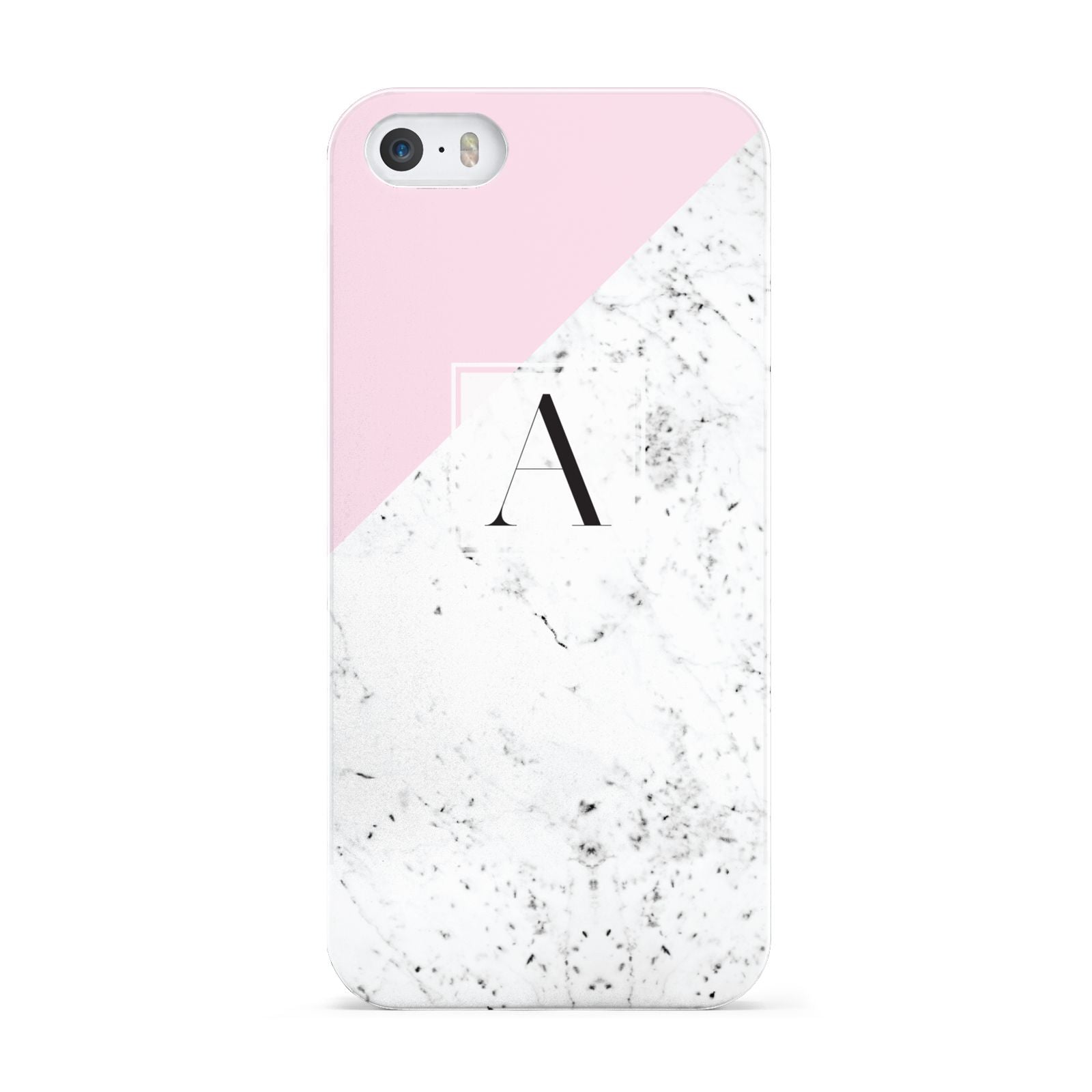 Personalised Monogram Initial Letter Marble Apple iPhone 5 Case