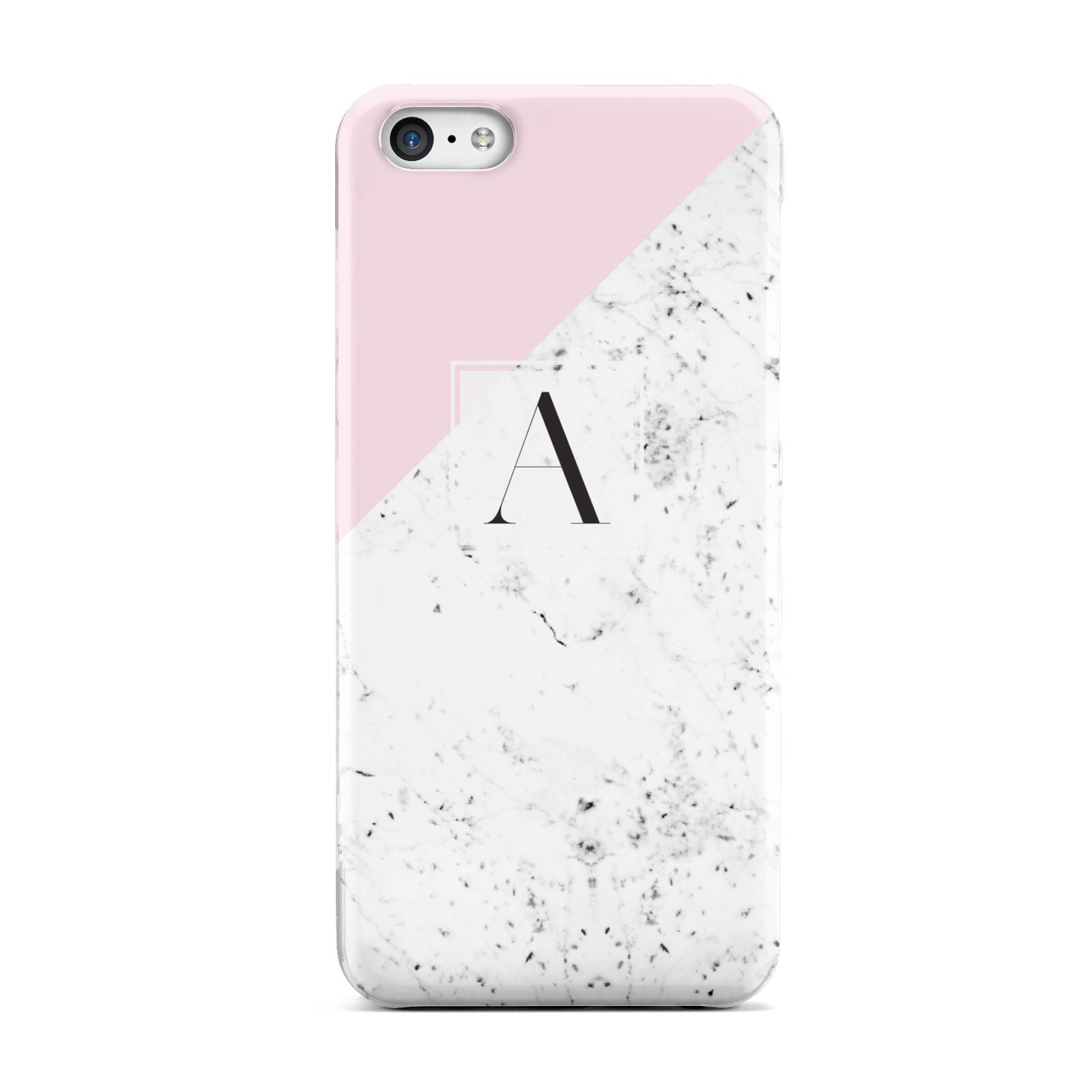 Personalised Monogram Initial Letter Marble Apple iPhone 5c Case