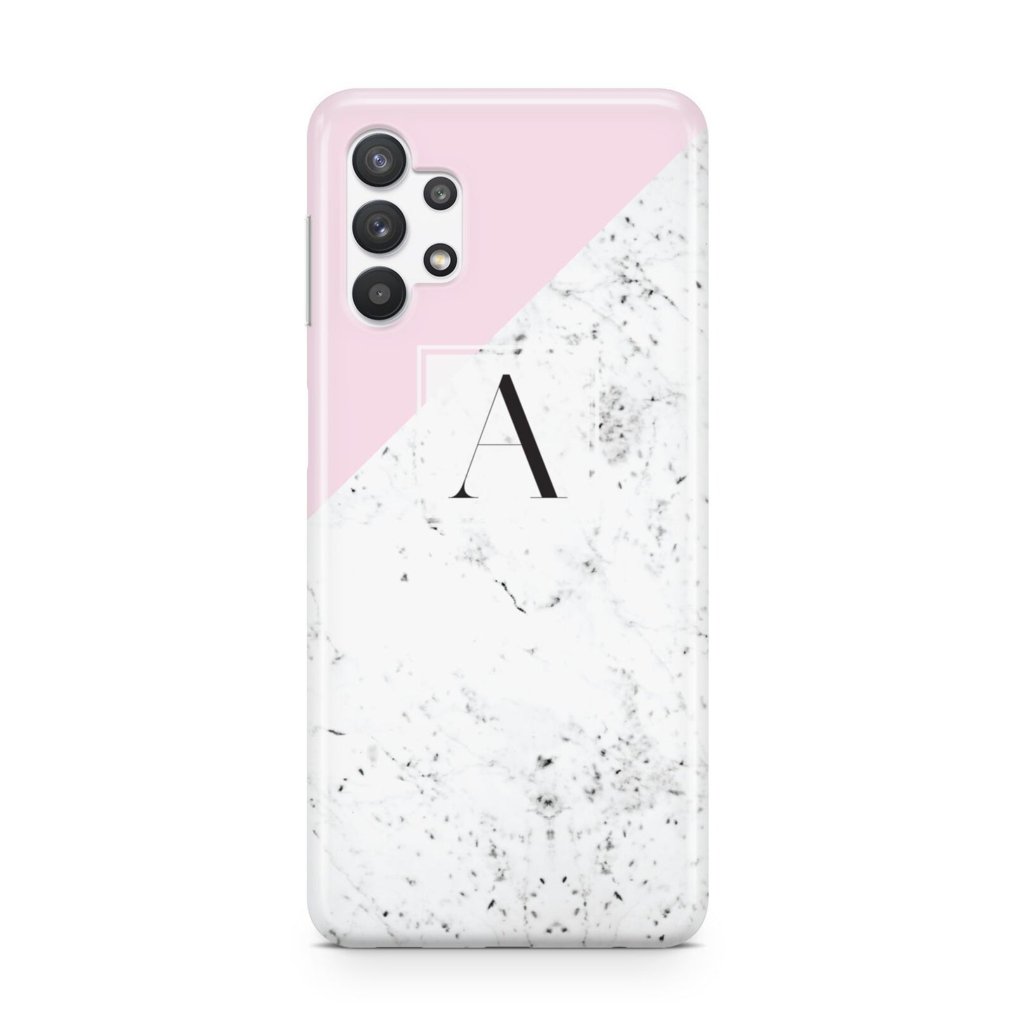 Personalised Monogram Initial Letter Marble Samsung A32 5G Case