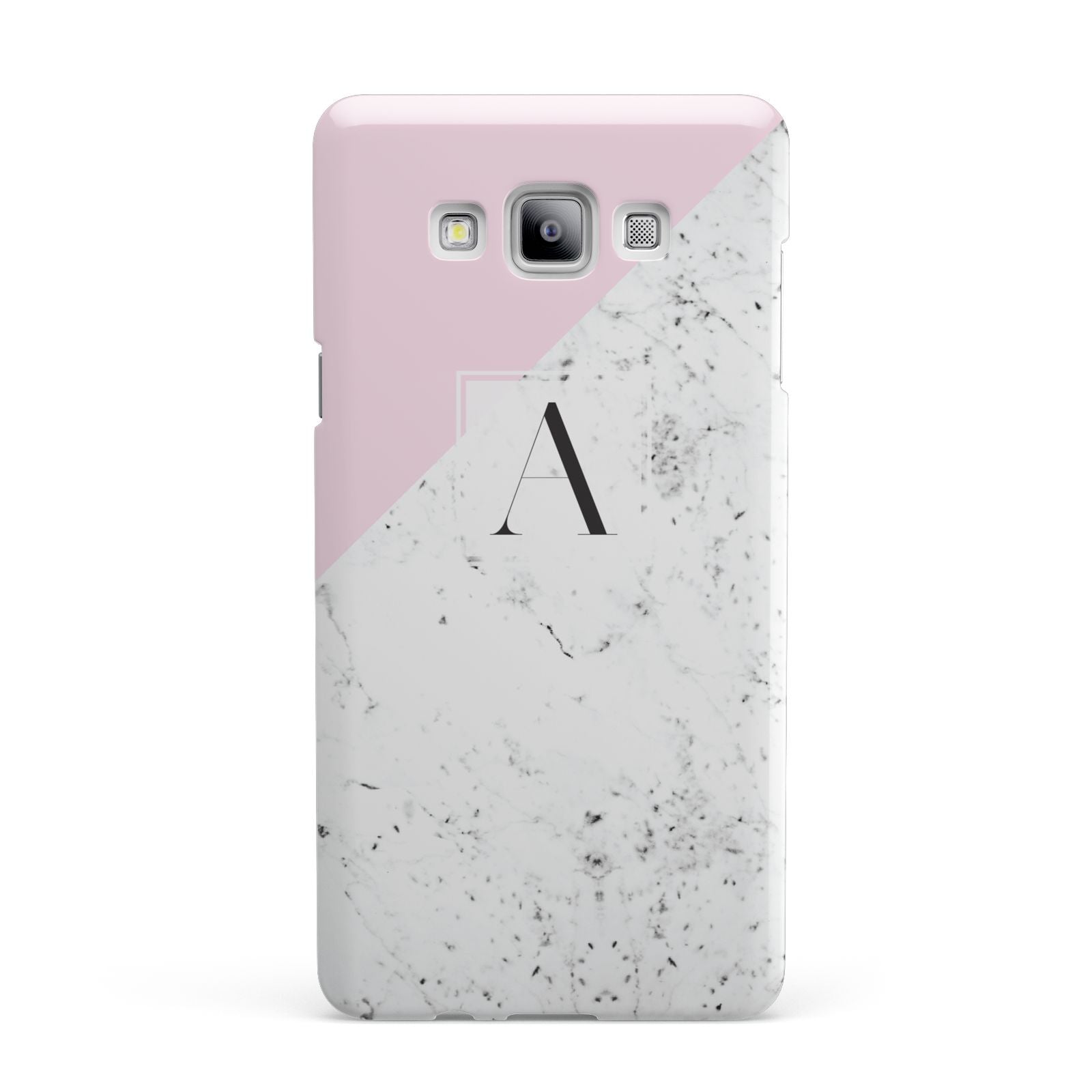 Personalised Monogram Initial Letter Marble Samsung Galaxy A7 2015 Case