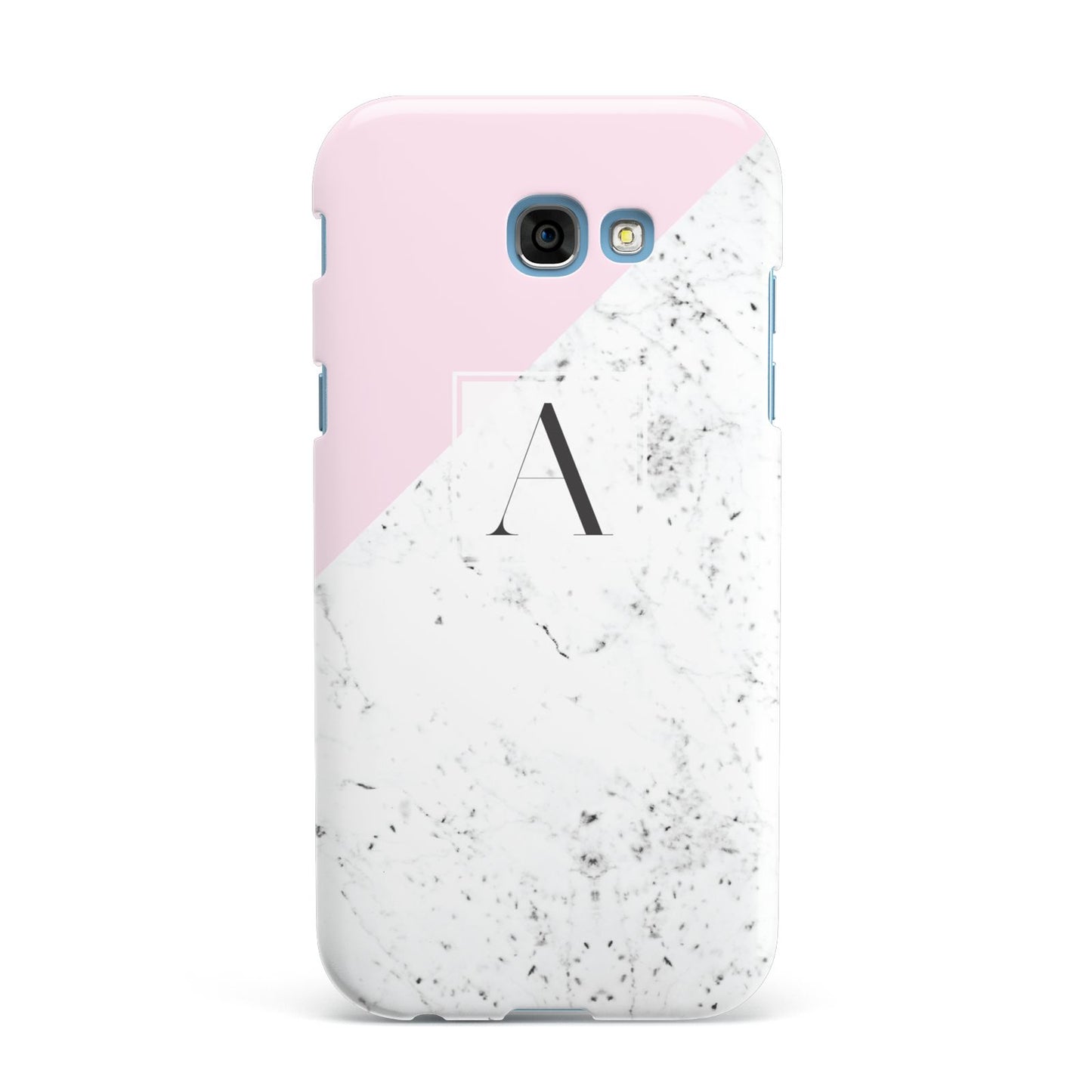 Personalised Monogram Initial Letter Marble Samsung Galaxy A7 2017 Case