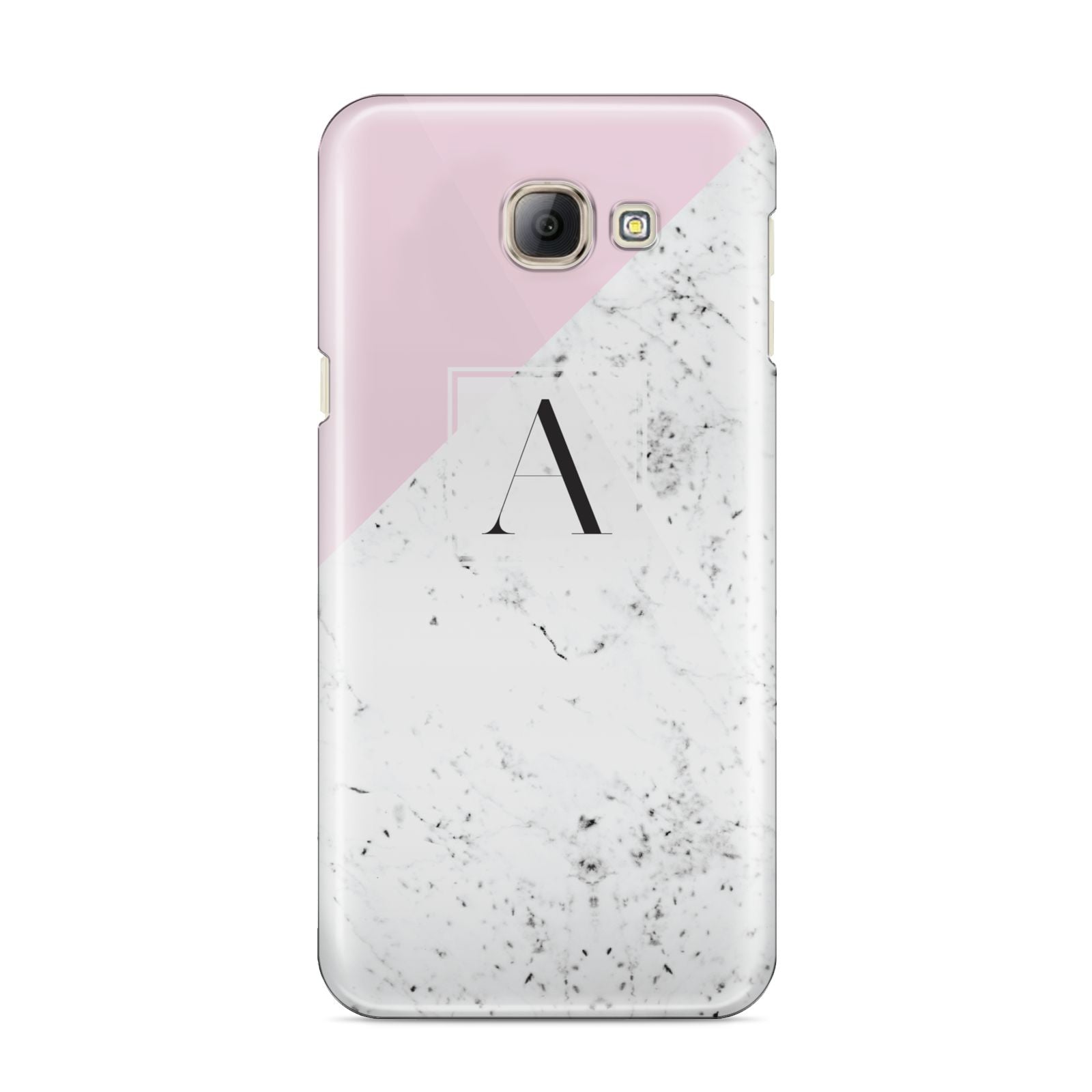 Personalised Monogram Initial Letter Marble Samsung Galaxy A8 2016 Case