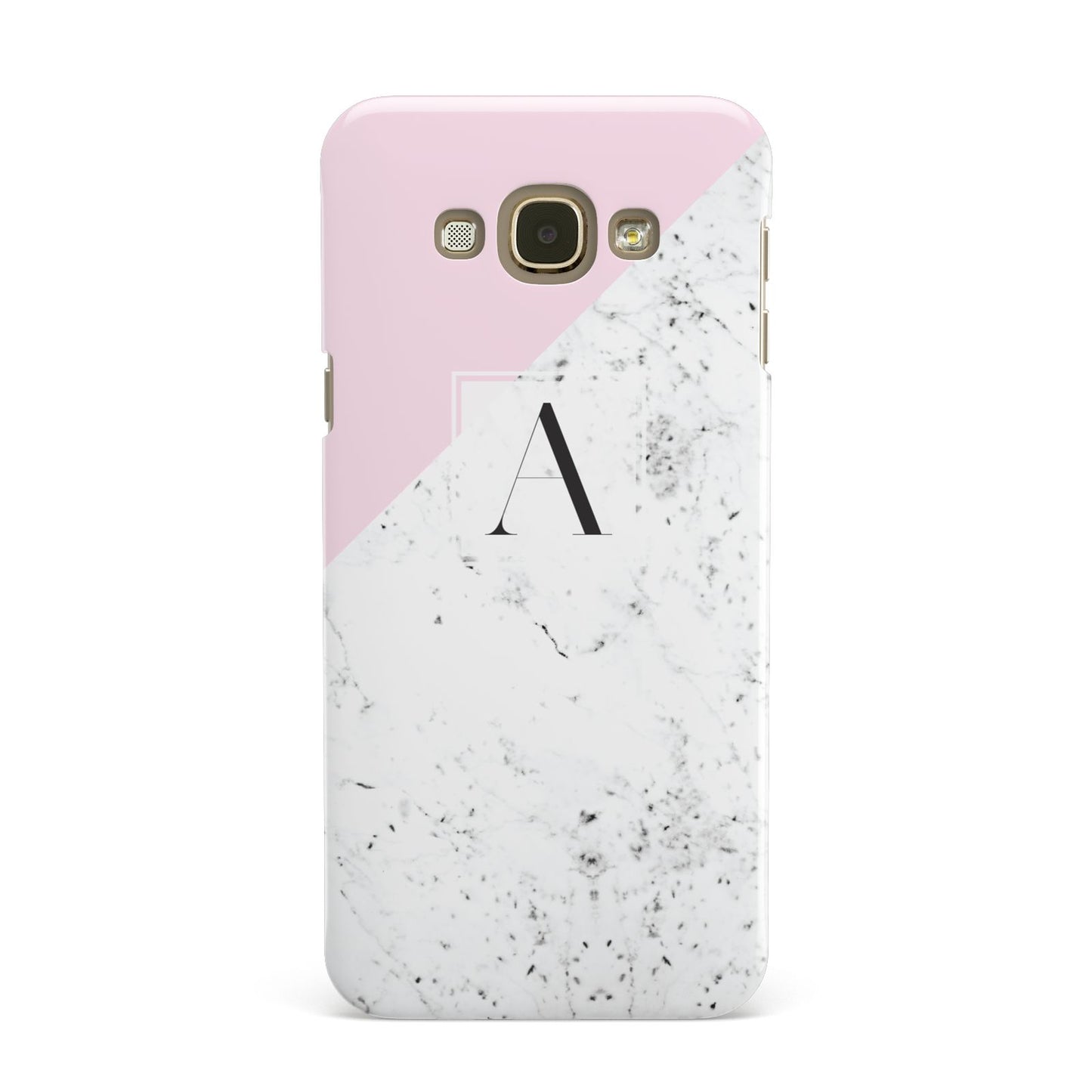 Personalised Monogram Initial Letter Marble Samsung Galaxy A8 Case