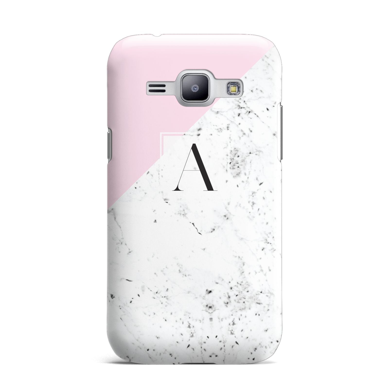 Personalised Monogram Initial Letter Marble Samsung Galaxy J1 2015 Case