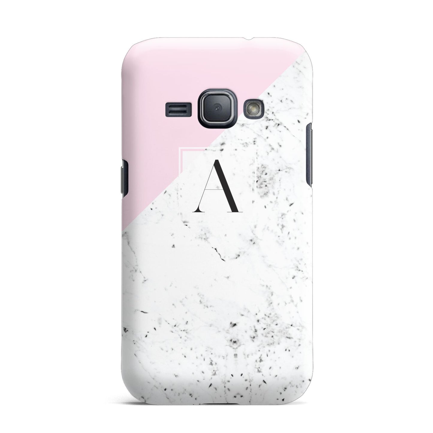 Personalised Monogram Initial Letter Marble Samsung Galaxy J1 2016 Case