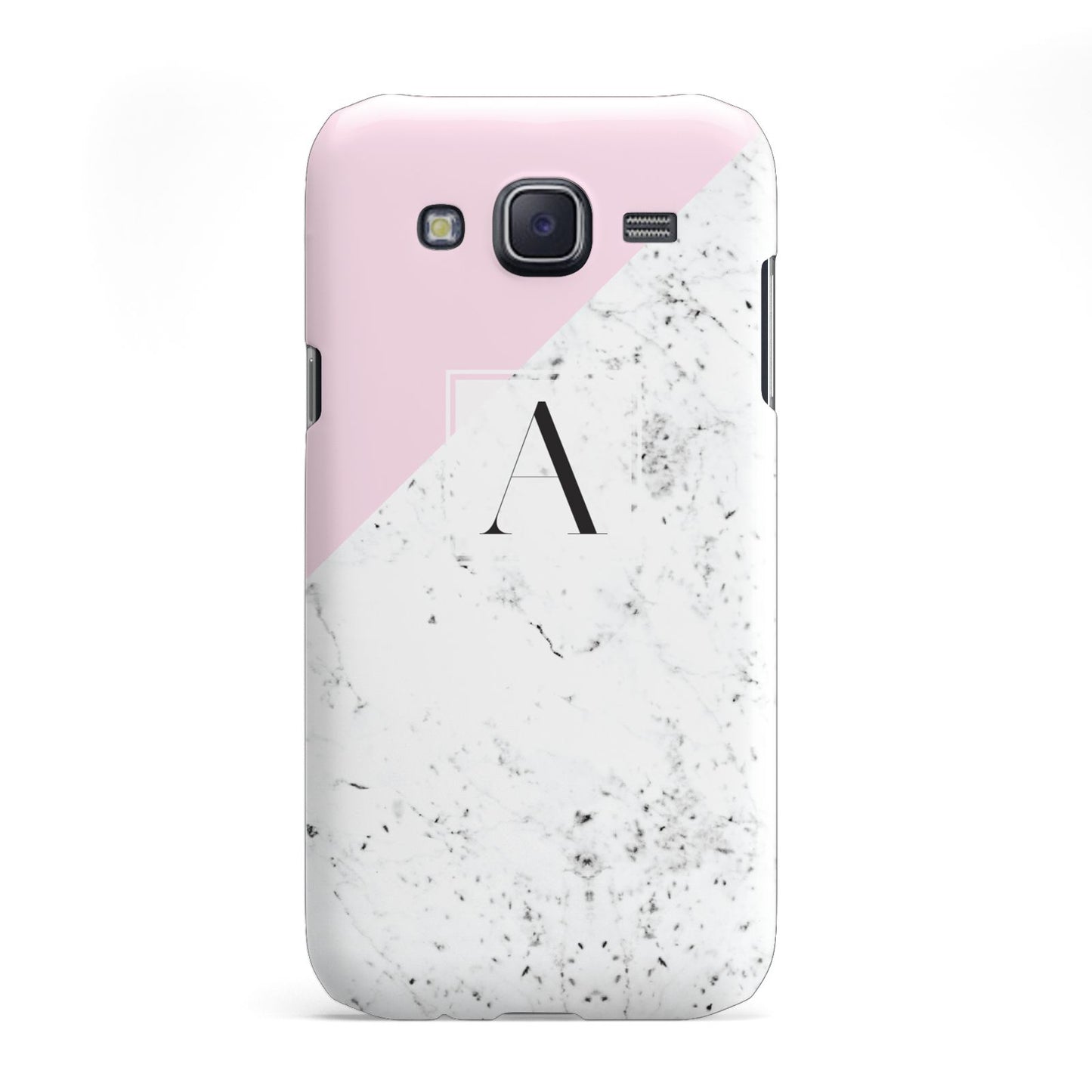 Personalised Monogram Initial Letter Marble Samsung Galaxy J5 Case