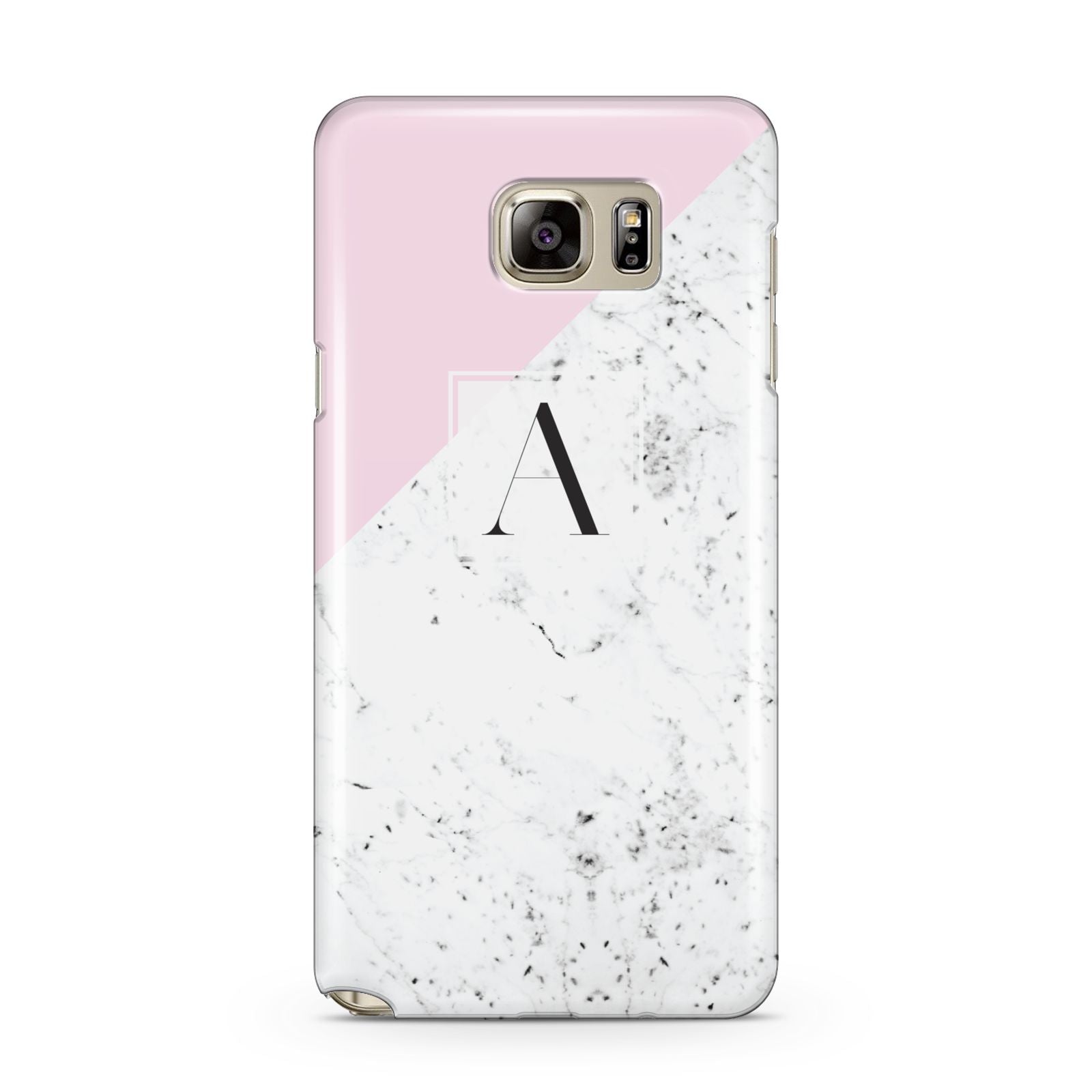 Personalised Monogram Initial Letter Marble Samsung Galaxy Note 5 Case