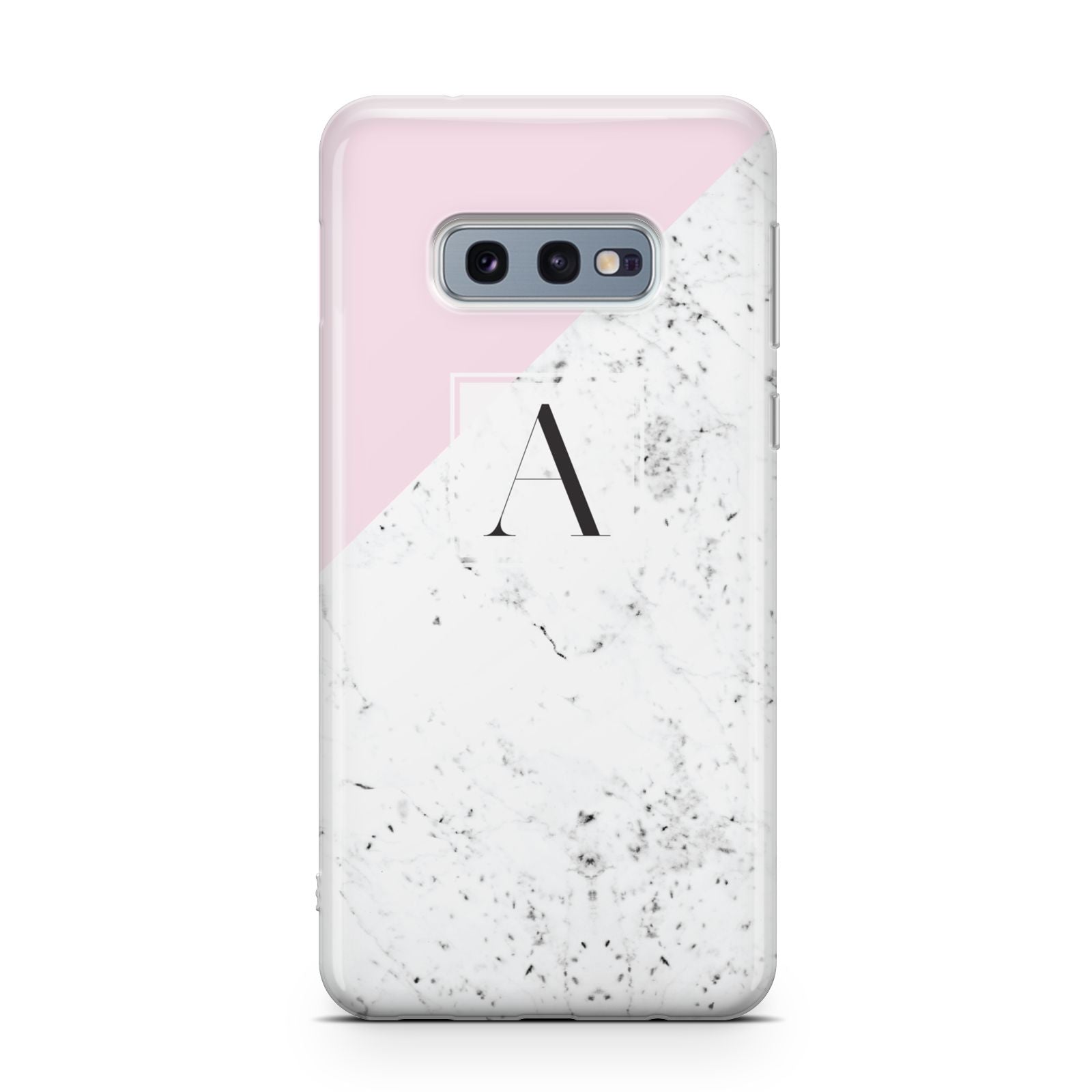 Personalised Monogram Initial Letter Marble Samsung Galaxy S10E Case