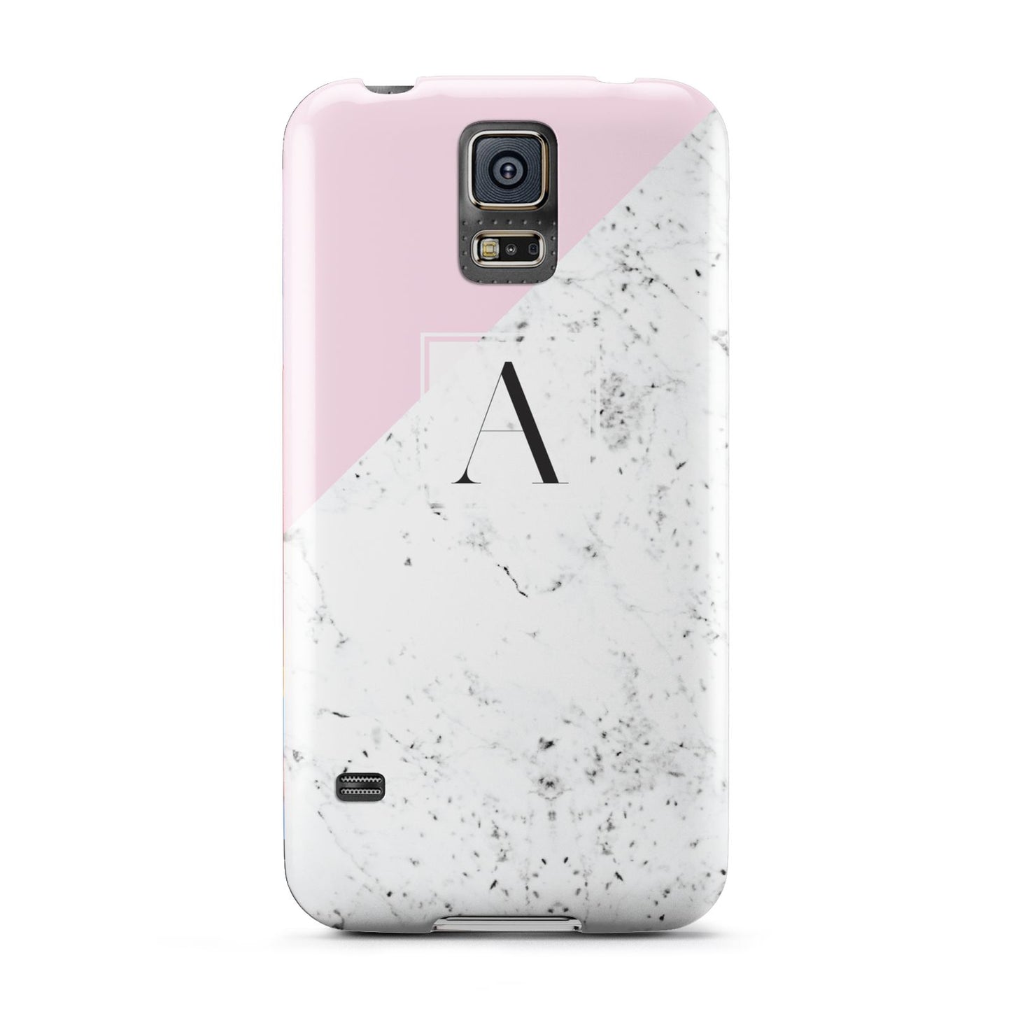 Personalised Monogram Initial Letter Marble Samsung Galaxy S5 Case