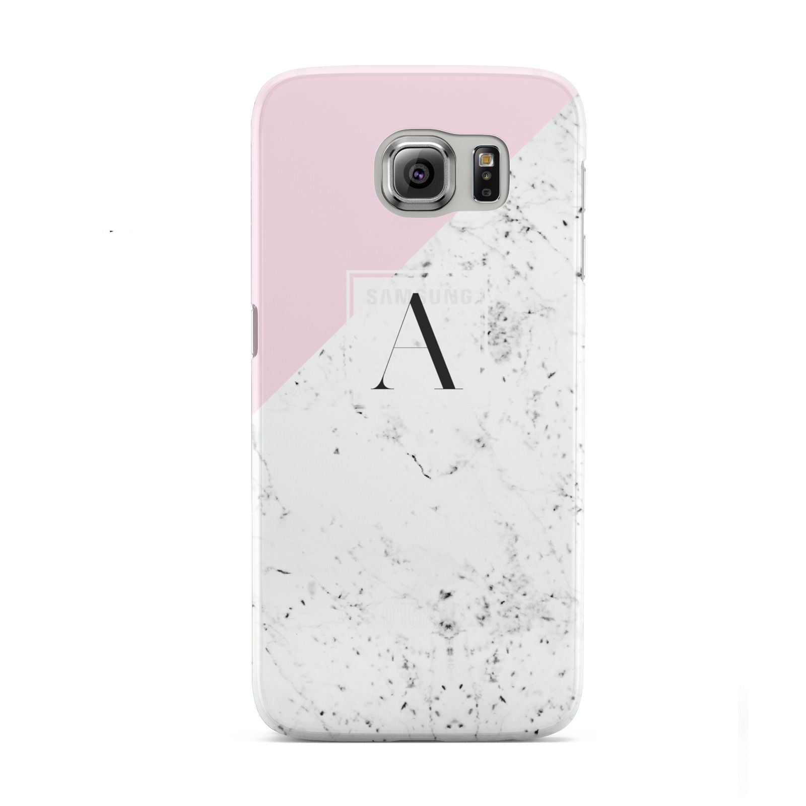 Personalised Monogram Initial Letter Marble Samsung Galaxy S6 Case