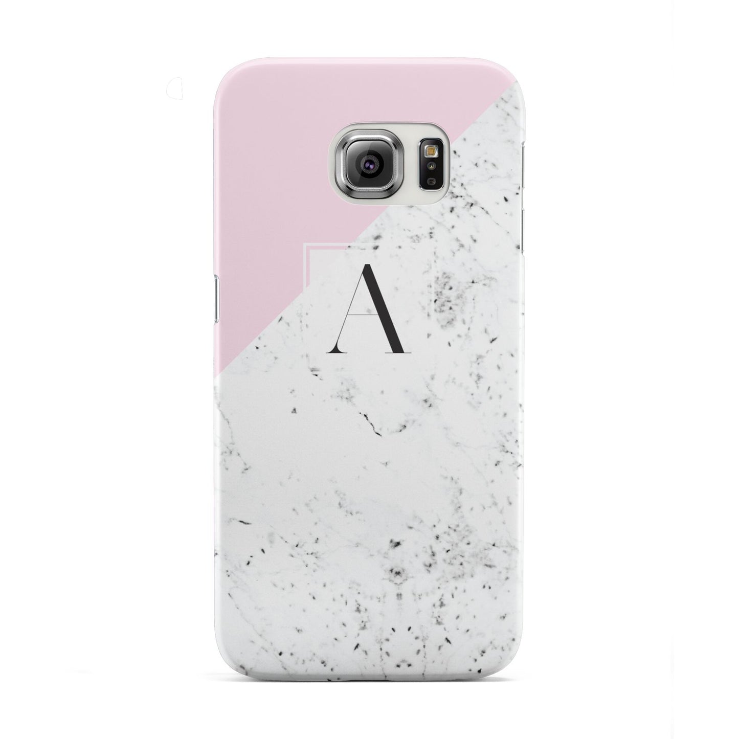 Personalised Monogram Initial Letter Marble Samsung Galaxy S6 Edge Case