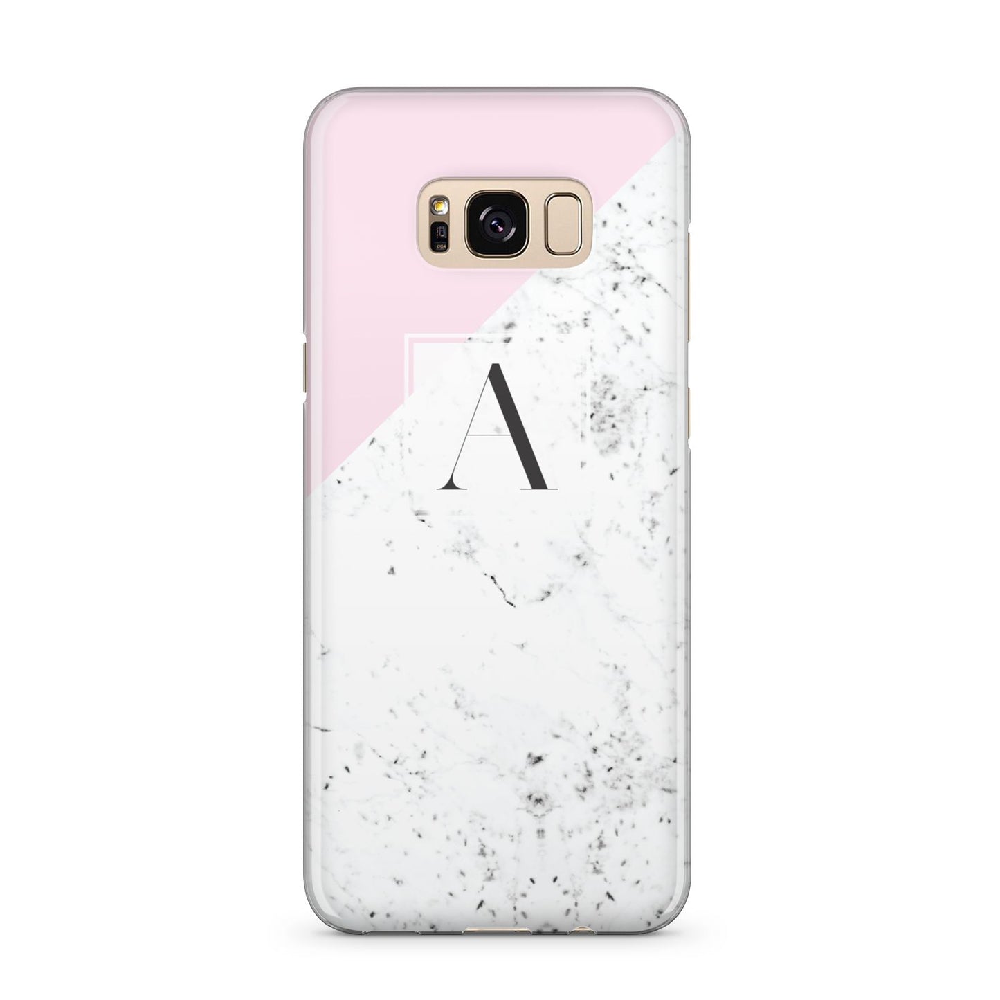 Personalised Monogram Initial Letter Marble Samsung Galaxy S8 Plus Case