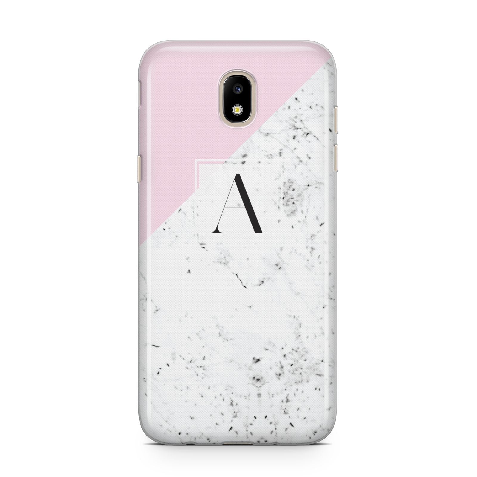 Personalised Monogram Initial Letter Marble Samsung J5 2017 Case